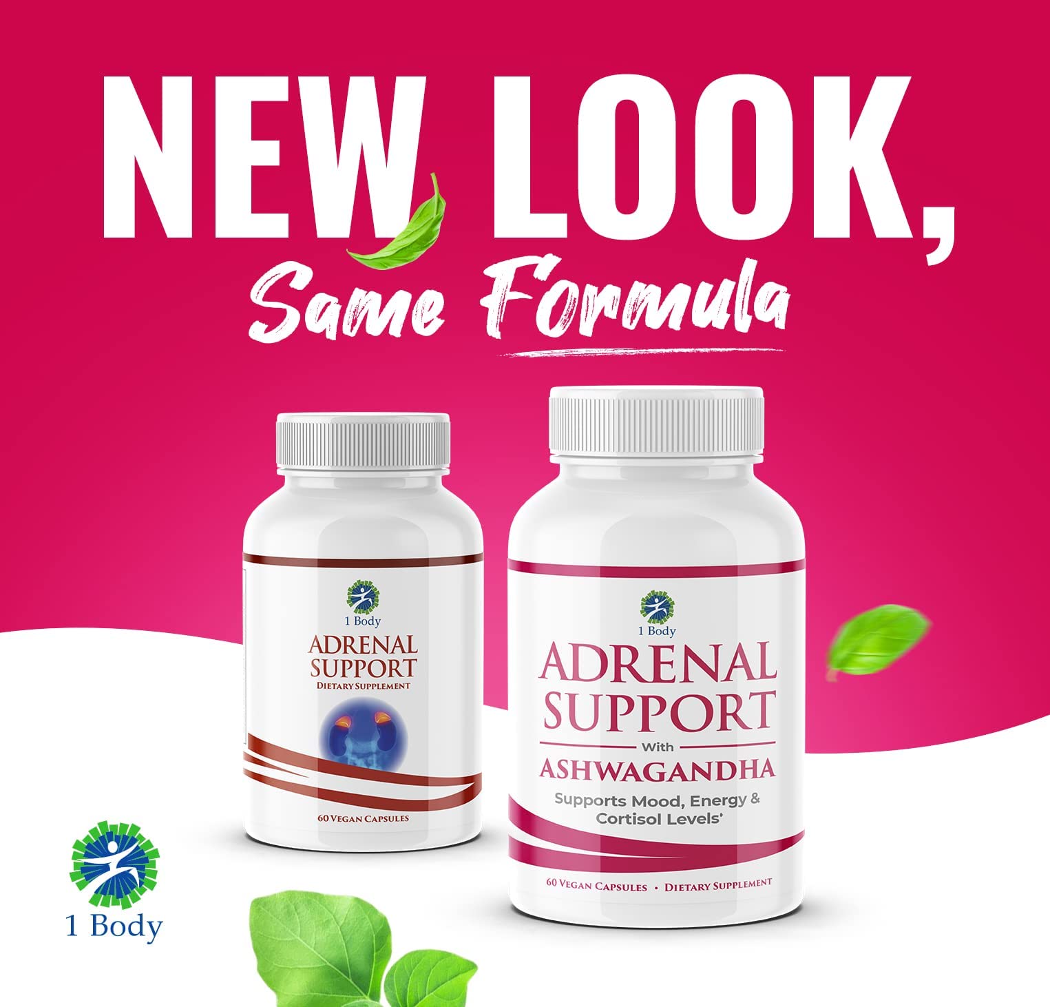 1 Body Adaptogen Complex Supplement with Ashwagandha - 60 Vegan Cap 1 Body buy supplements canada