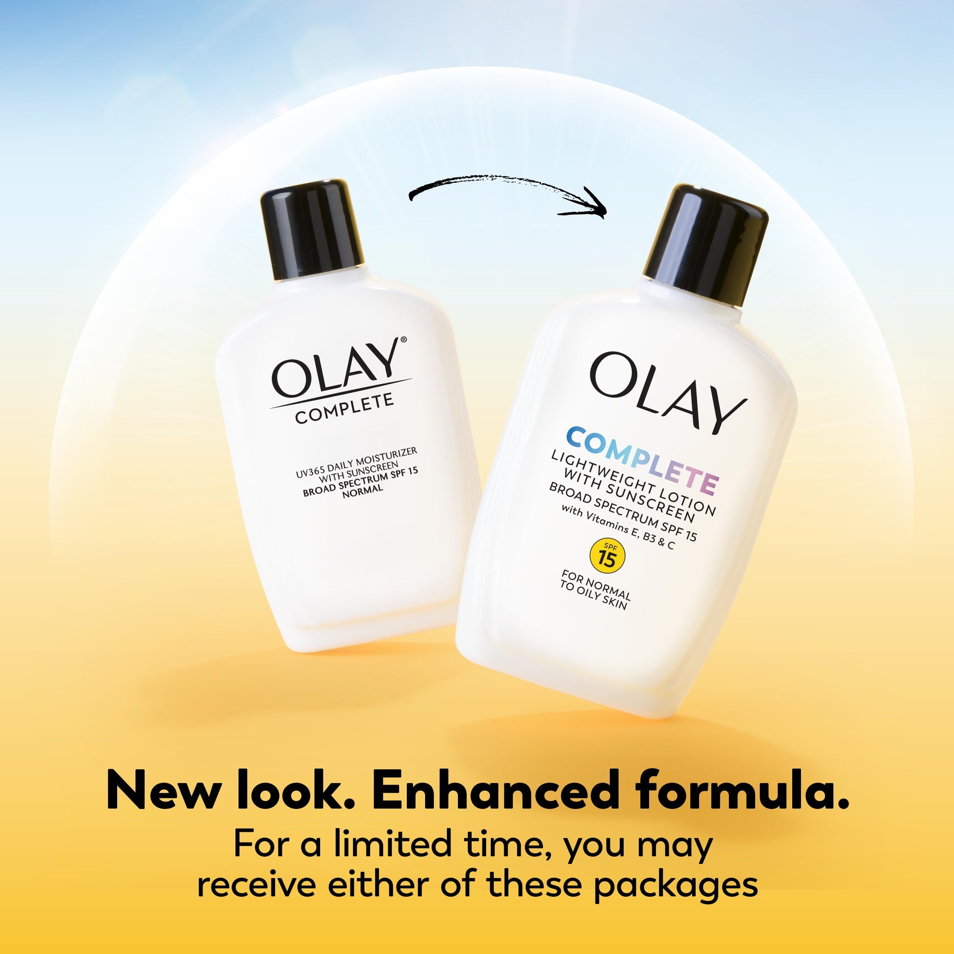 Olay Face Moisturizer, Complete with Sunscreen SPF 15, Daily Facial Lotion for Normal Skin, Lightweight Hydrating Broad Spectrum Sun Protection Olay buy supplements canada