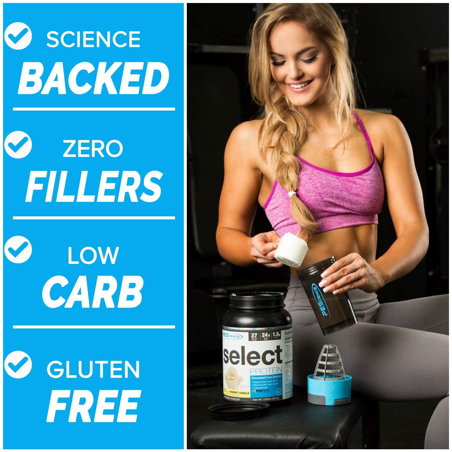 PEScience Select Low Carb Protein Powder, Cake Pop, 27 Serving, Keto Friendly PEScience buy supplements canada