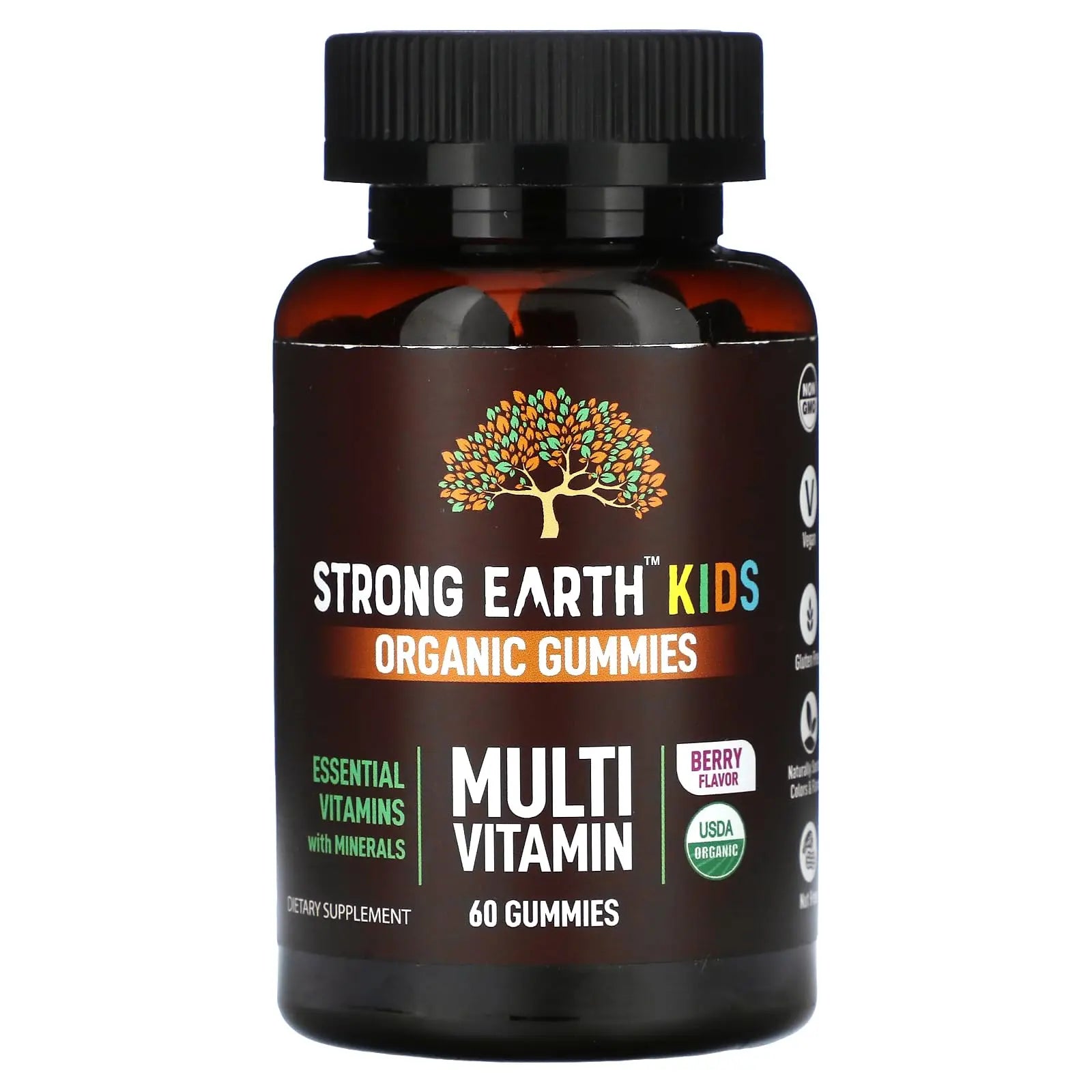 YumVs Strong Earth Kids Organic Gummies, Multi Vitamin, Berry, 60 Gummies Aus Healthcare buy supplements canada