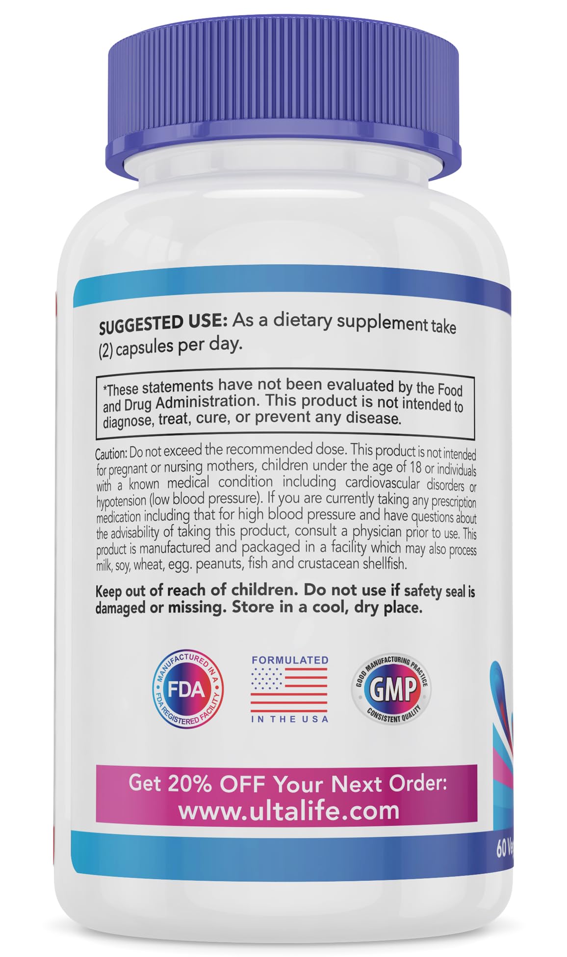 ULTALIFE Blood Pressure Supplements - Advanced Blood Pressure Supplement Complex ULTALIFE buy supplements canada