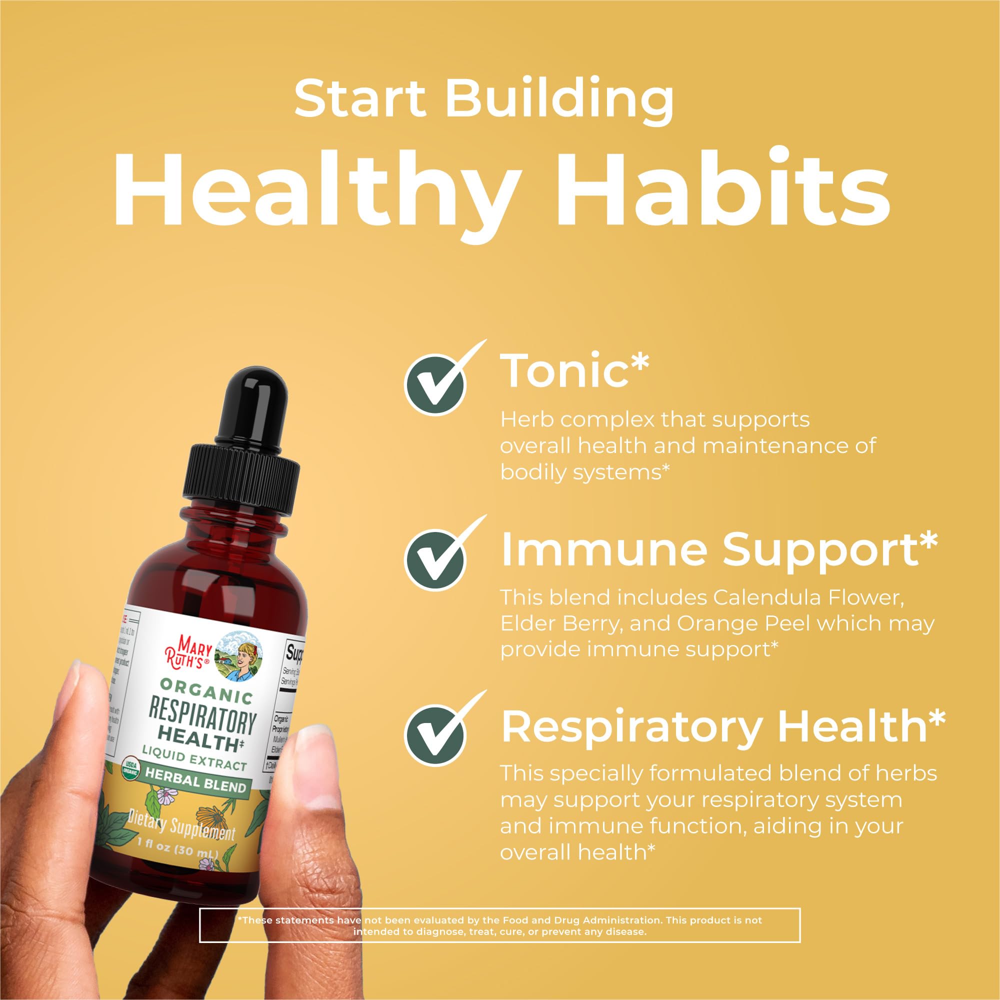MaryRuth Organics USDA Organic Respiratory Health Liquid Drops with Mullein Leaf | Marshmallow Root & Elderberry | Mullein Drops for Lungs Herbal Blend | Immune Support Supplement | Vegan | 1 Fl Oz MARYRUTH'S buy supplements canada