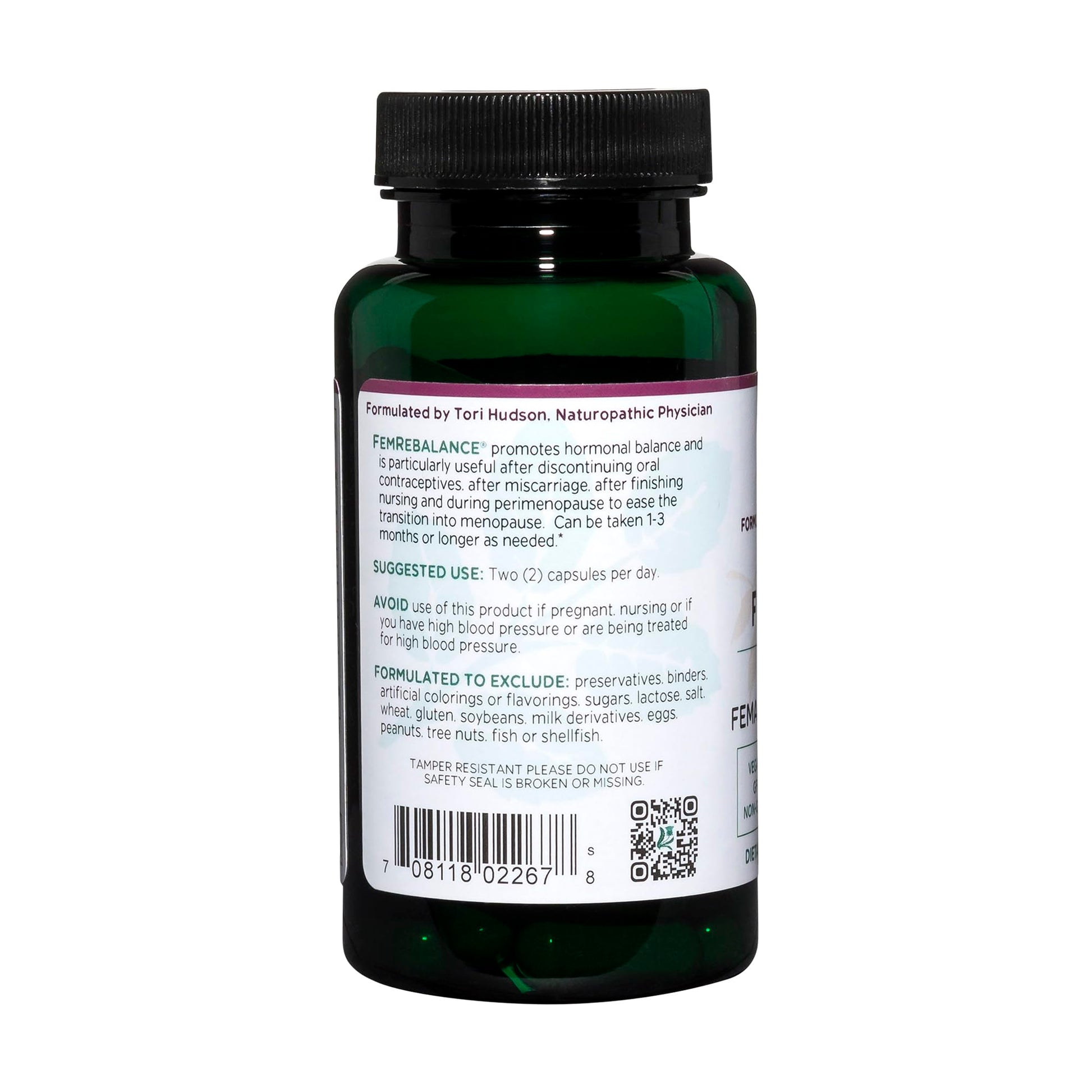 Vitanica FemRebalance, Hormone Balance Support for Women, Vegan, 60 Capsules Vitanica buy supplements canada