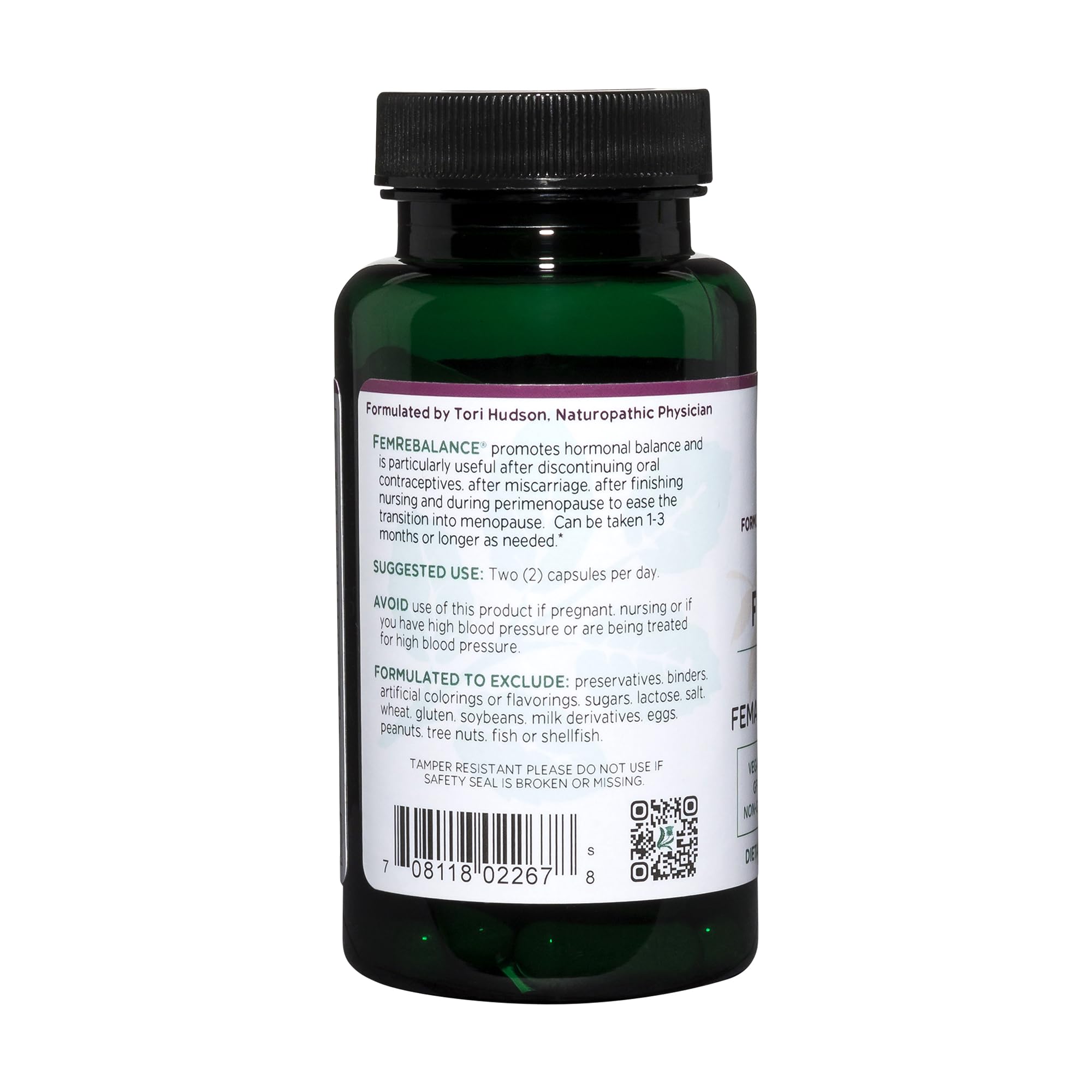 Vitanica FemRebalance, Hormone Balance Support for Women, Vegan, 60 Capsules Vitanica buy supplements canada