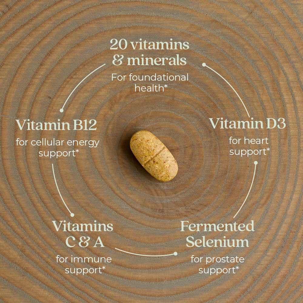 New Chapter Men’s Multivitamin 40+, Extra B6 & B12, D3, Vitamin C & Zinc, Immune, Heart, Cellular Energy, and Brain Health New Chapter buy supplements canada