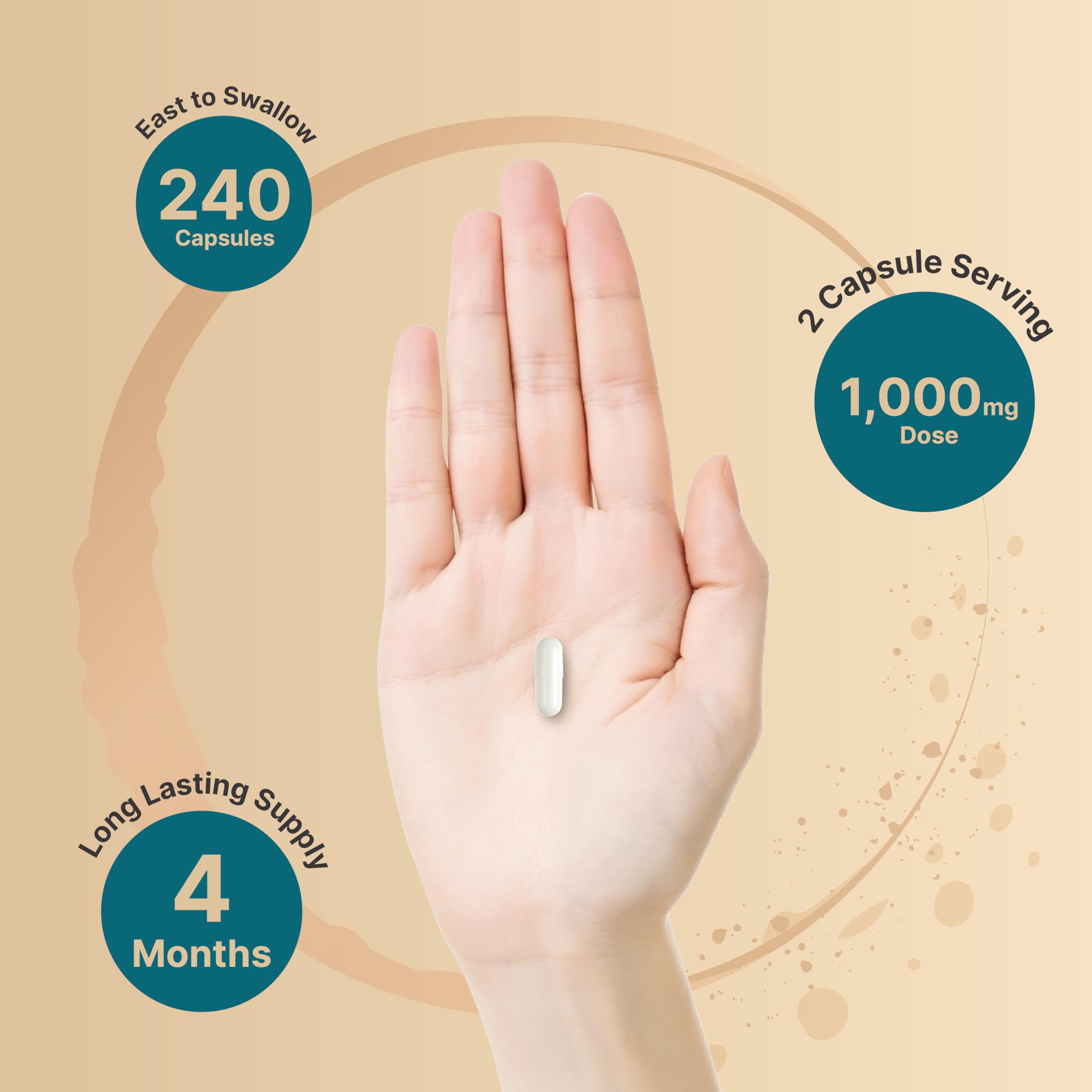 NatureBell Magnesium Glycinate Supplement 1,000mg | 500mg Per Capsule, 240 Pills NatureBell buy supplements canada