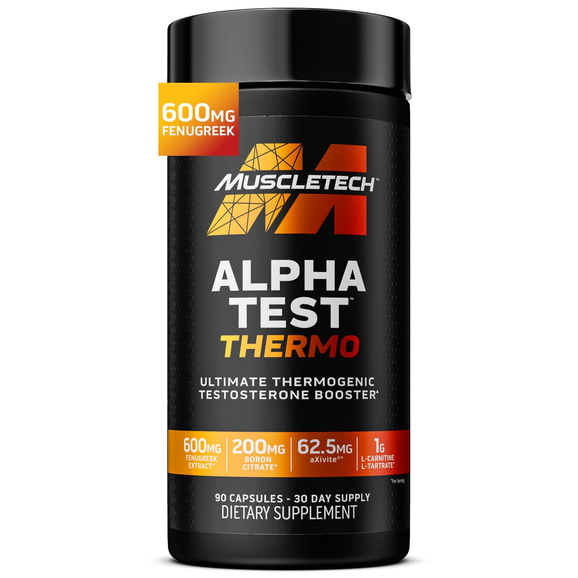 MuscleTech Thermogenic Booster for Men, AlphaTest Thermo - T-Boost Mens Supplement with Tribulus Terrestris - Male Gym Workout Supplements for Muscle Growth MuscleTech buy supplements canada