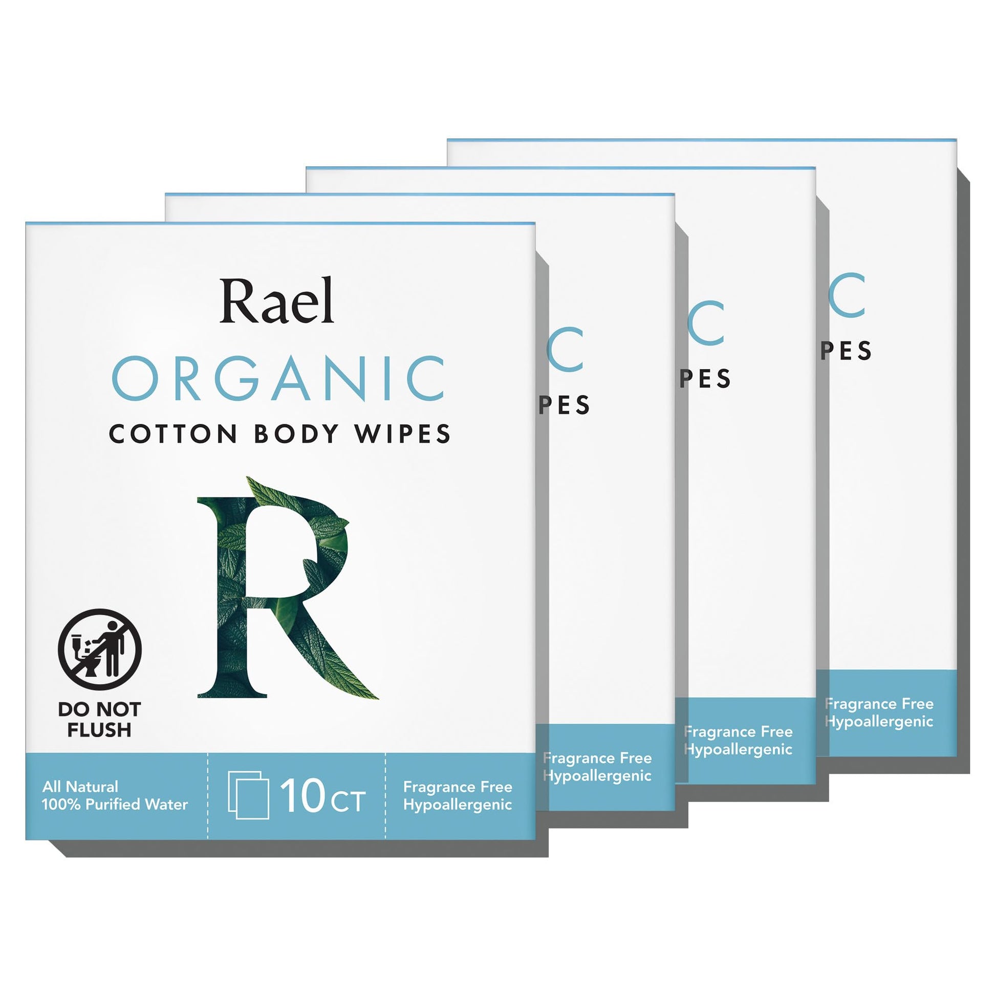 Rael Body Wipes, Organic Cotton Wipes for Women - Unscented Body Wipes, Individually Wrapped Rael buy supplements canada