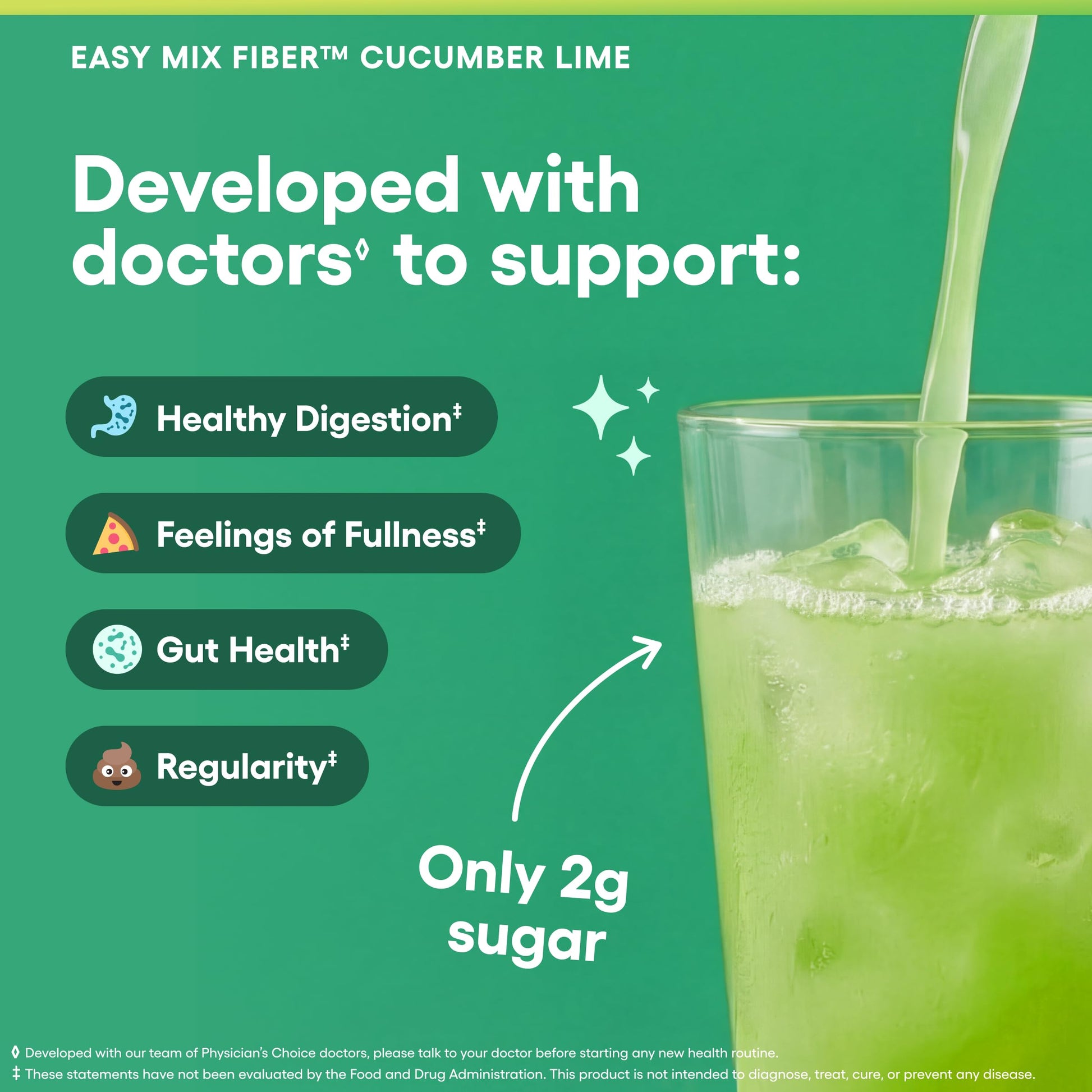 Physician's CHOICE Easy Mix Fiber for Digestive Health & Regularity - No Grit - Daily Prebiotic Soluble Fiber Powder Supplement Physician's CHOICE buy supplements canada