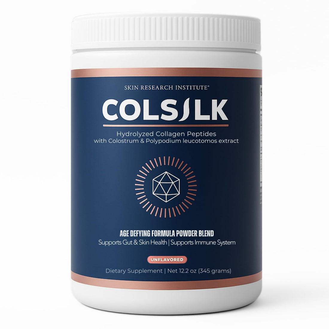 SRILabs ColSilk Unflavored Hydrolyzed Collagen Powder with Colostrum and Polypodium - Skin, Hair, Nails, Gut Health and Joint Support - One Scoop Daily | 1 Month Supply Skin Research Institute buy supplements canada