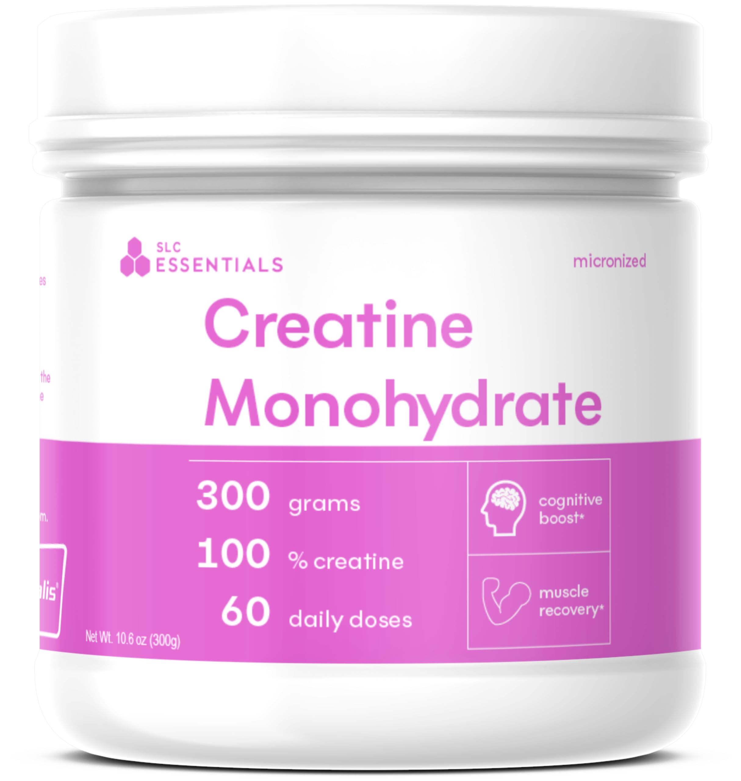 SLC Essentials Creatine Monohydrate Powder | 100% Pure Micronized Creavitalis® | German-Made | Unflavored, No Fillers | Supports Muscle Strength, Recovery, & Cognitive Energy | 5g Servings SLC Essentials buy supplements canada