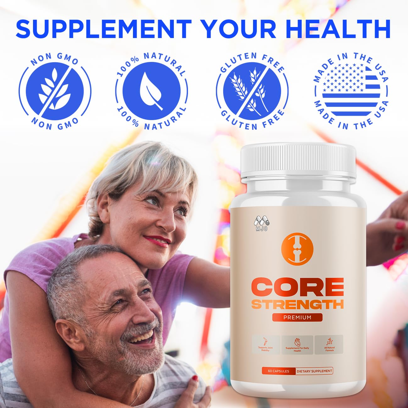 (2 Pack) Core Strength Supplement for Joint Support, Official Core Strength Joint Pills with All Natural Ingredients, Advanced Health & Wellness Support with Max Strength Multivitamins (120 Capsules) MJO buy supplements canada