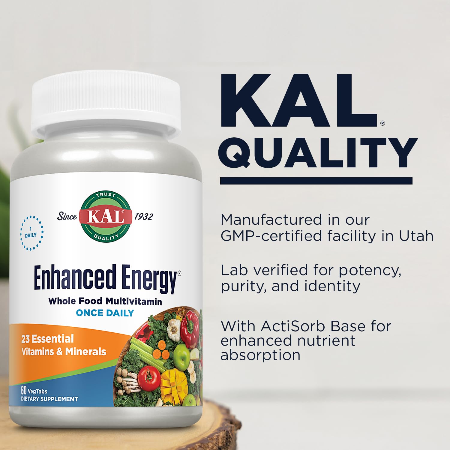 KAL Enhanced Energy Tablets, 60 Count KAL buy supplements canada