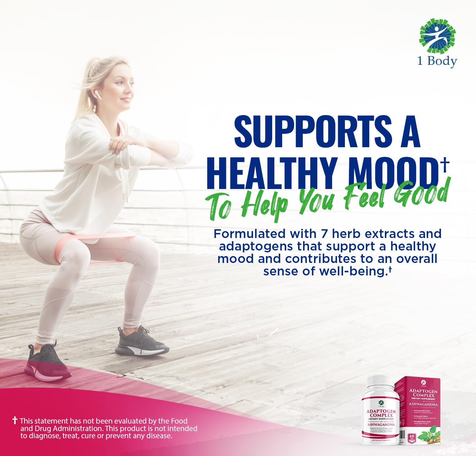 1 Body Adaptogen Complex with Ashwagandha 1 Body buy supplements canada