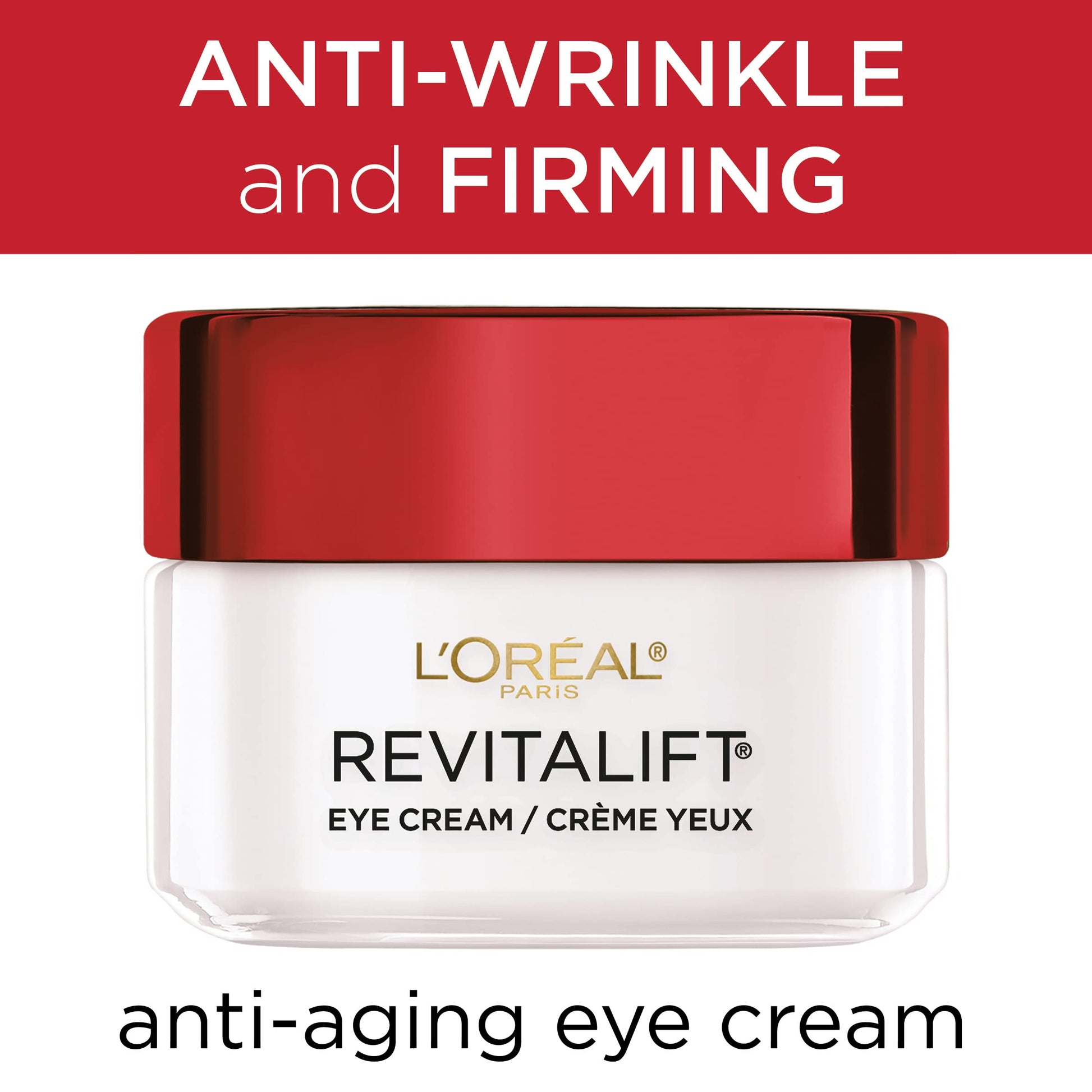 L'Oreal Paris Skincare Revitalift Anti-Wrinkle and Firming Eye Cream with Pro Retinol, Treatment to Reduce Dark Circles, Fragrance Free, 0.5 oz. L'Oreal Paris buy supplements canada