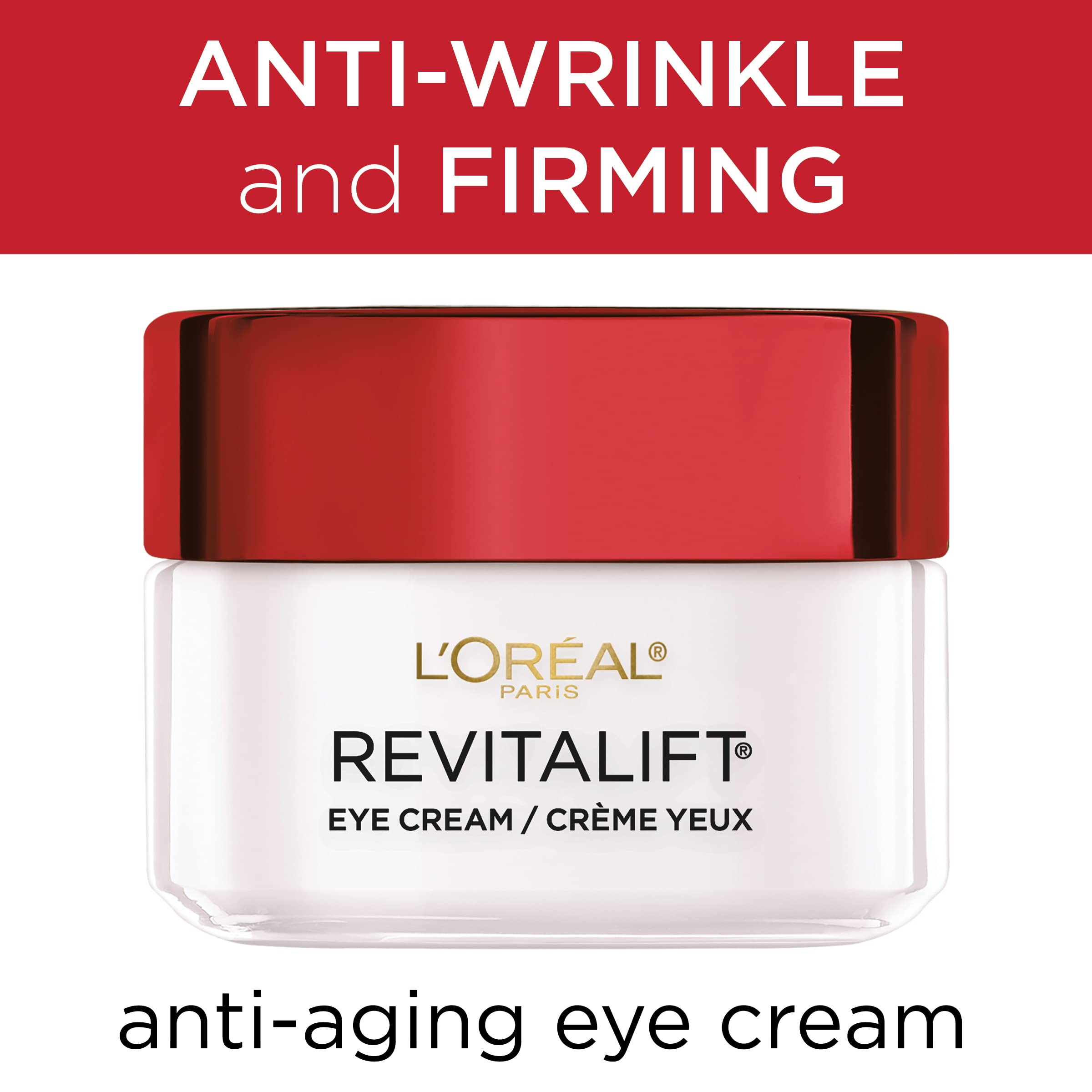 L'Oreal Paris Skincare Revitalift Anti-Wrinkle and Firming Eye Cream with Pro Retinol, Treatment to Reduce Dark Circles, Fragrance Free, 0.5 oz. L'Oreal Paris buy supplements canada