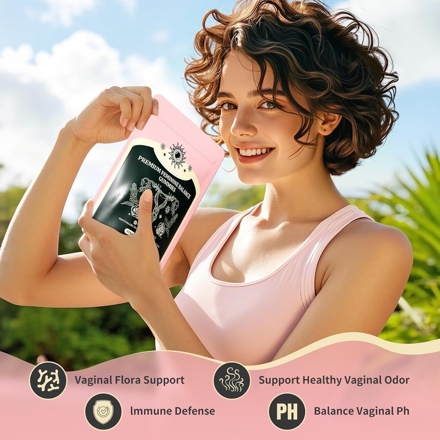 NIUSISE Feminine Balance Gummies, Premium Balance Supplement for Women PH Health, Immune Support, Vegan, Gluten-Free - Hawaiian Pineapple - 120 Gummies - 60 Servings 2 Pack. NIUSISE buy supplements canada