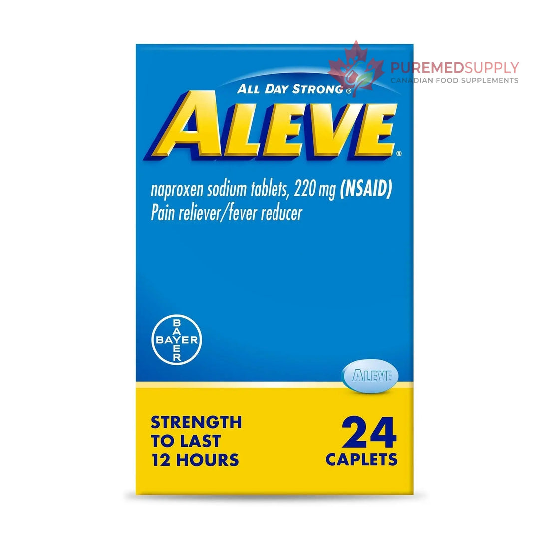 Aleve Pain Relief Naproxen Sodium Caplets ‐ 24 Count Aleve buy supplements canada