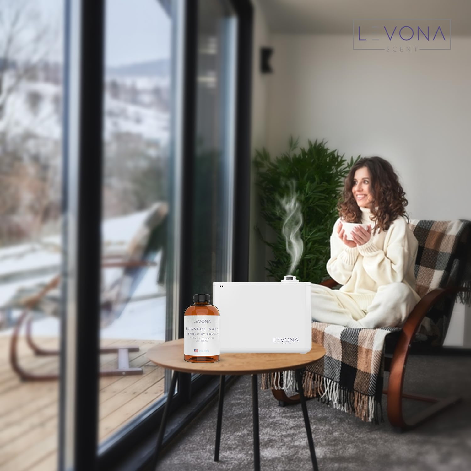 Levona Scent Essential Oils for Diffuser: Blissful Aura with Notes of Amber, Musk & Jasmine LEVONA SCENT buy supplements canada