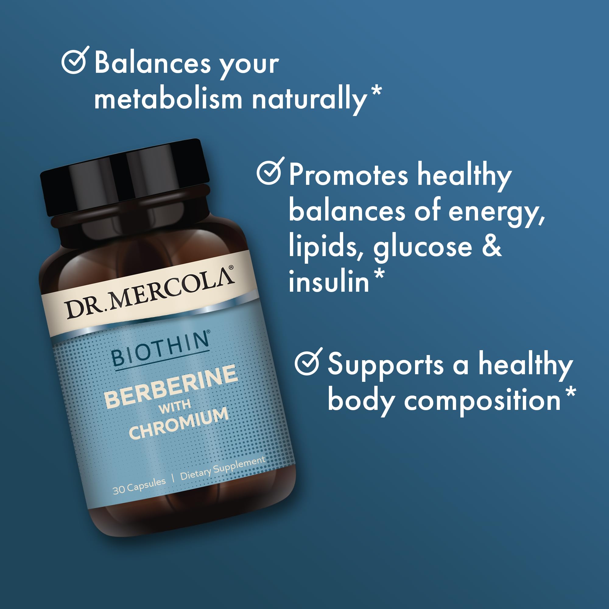 Dr. Mercola Biothin Berberine with Chromium, 30 Servings (30 Capsules), Dietary Supplement Dr. Mercola buy supplements canada