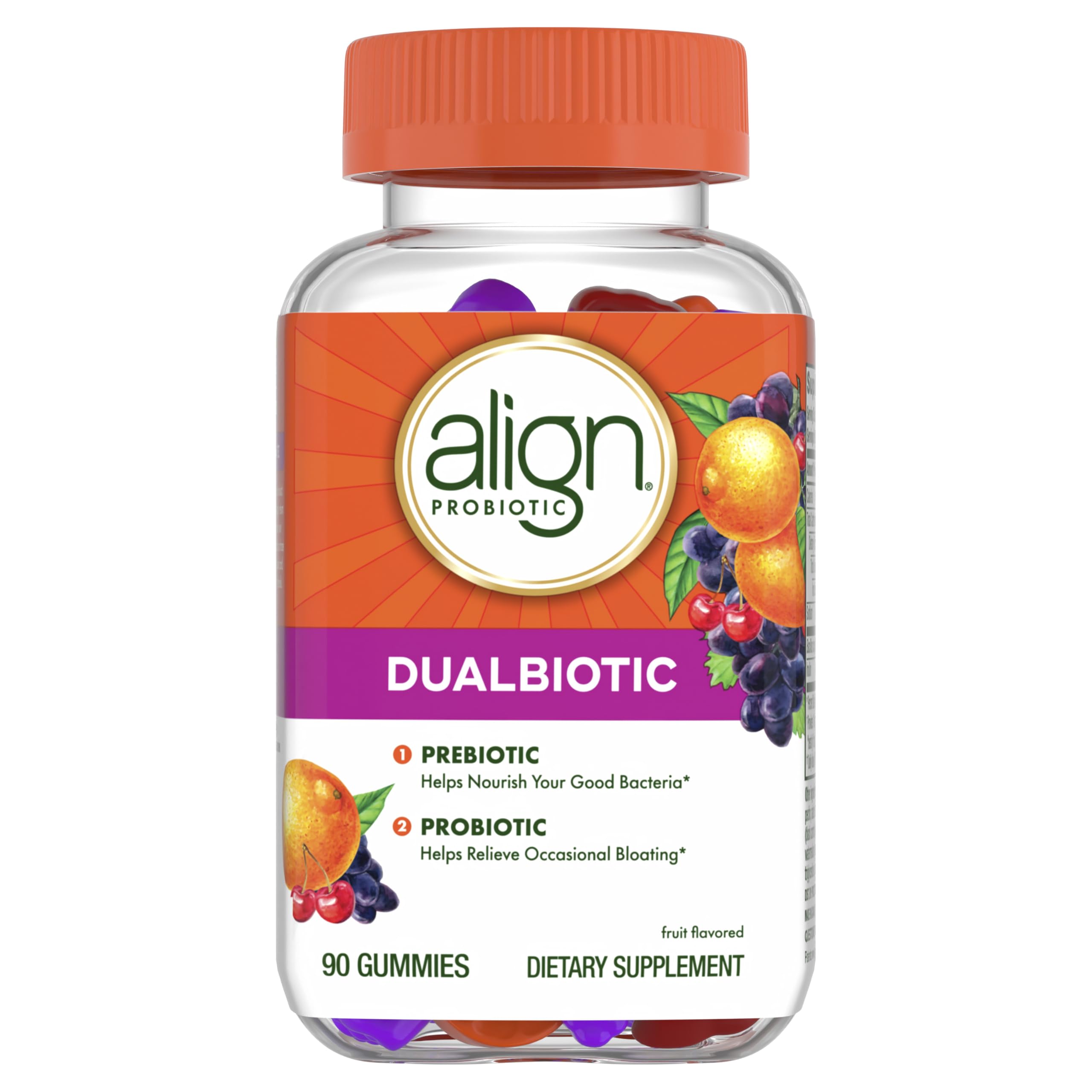 Align Dualbiotic, Prebiotics and Probiotics for Women and Men, Probiotics for Digestive Health, Prebiotics Help Nourish Good Bacteria, Natural Fruit Flavors Align buy supplements canada