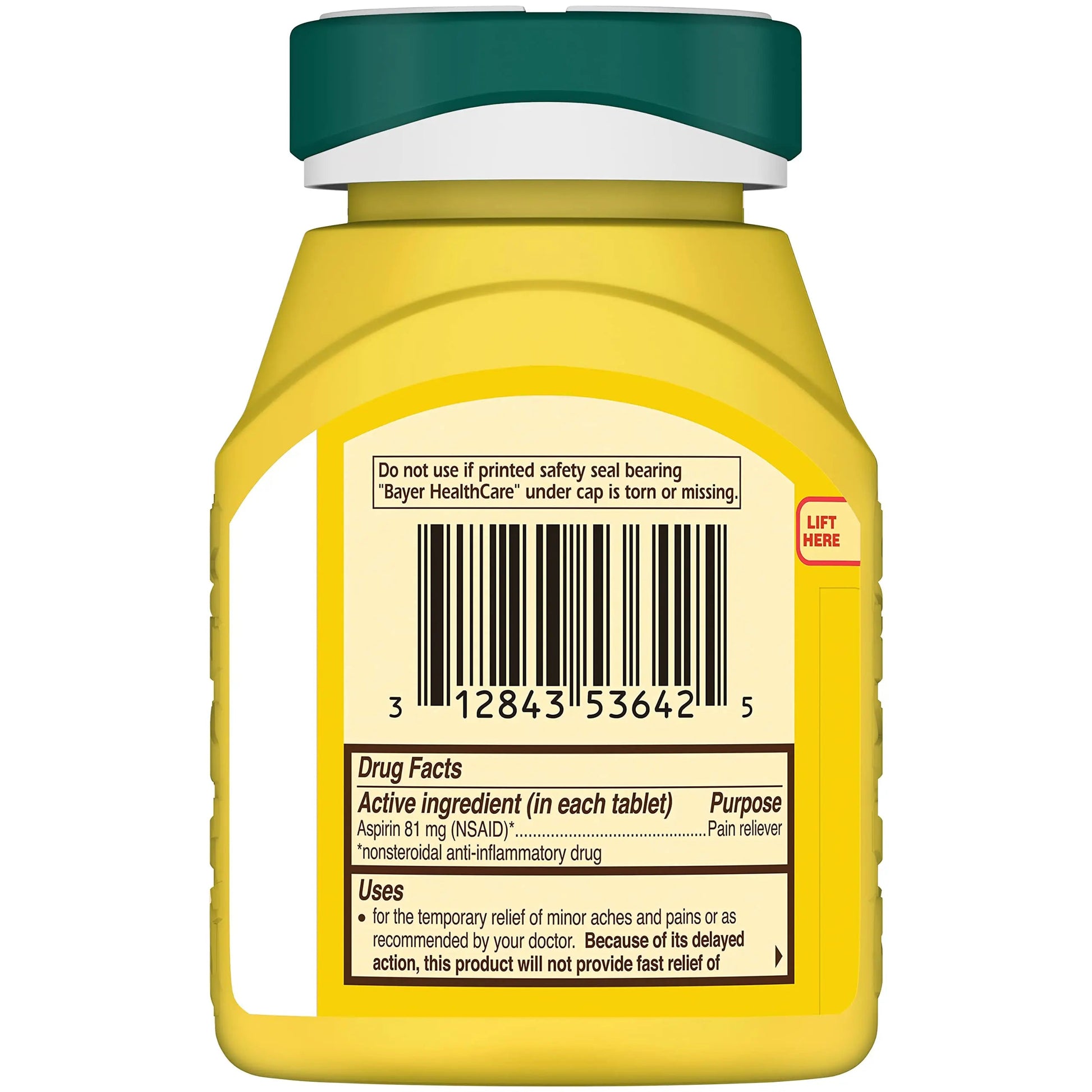 Bayer Aspirin Low Dose 81 mg, Enteric Coated Tablets, Doctor Recommended, Secondary Prevention of Cardiovascular Disease, 300 Safety Coated Tablets (Packaging may vary) Bayer buy supplements canada