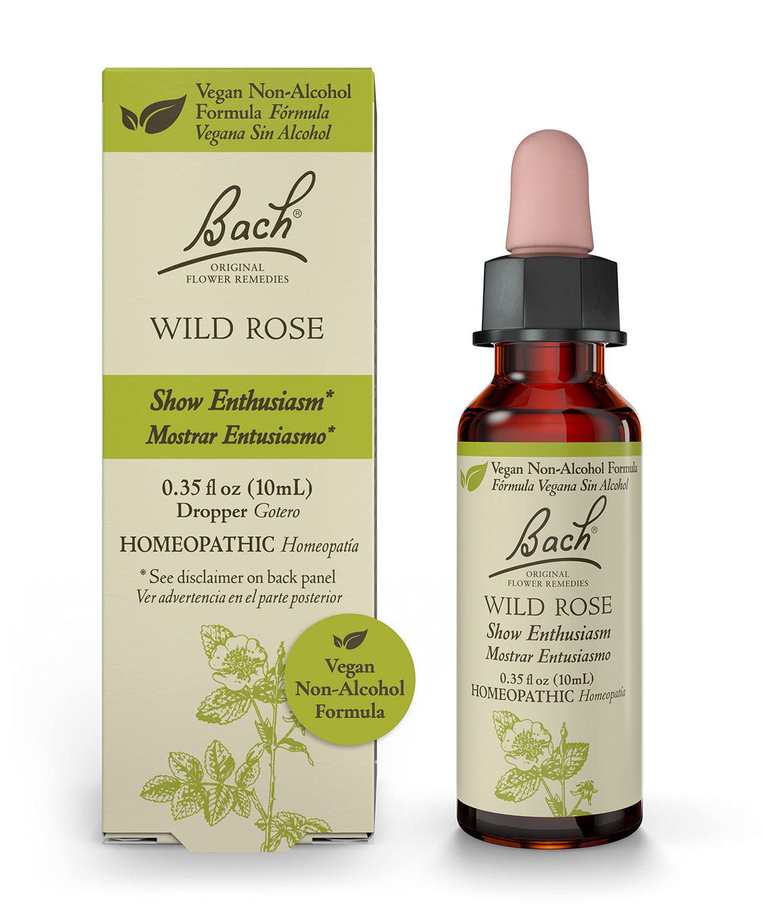 Bach Original Flower Remedies, Wild Rose for Enthusiasm (Non-Alcohol Formula), Natural Homeopathic Bach buy supplements canada