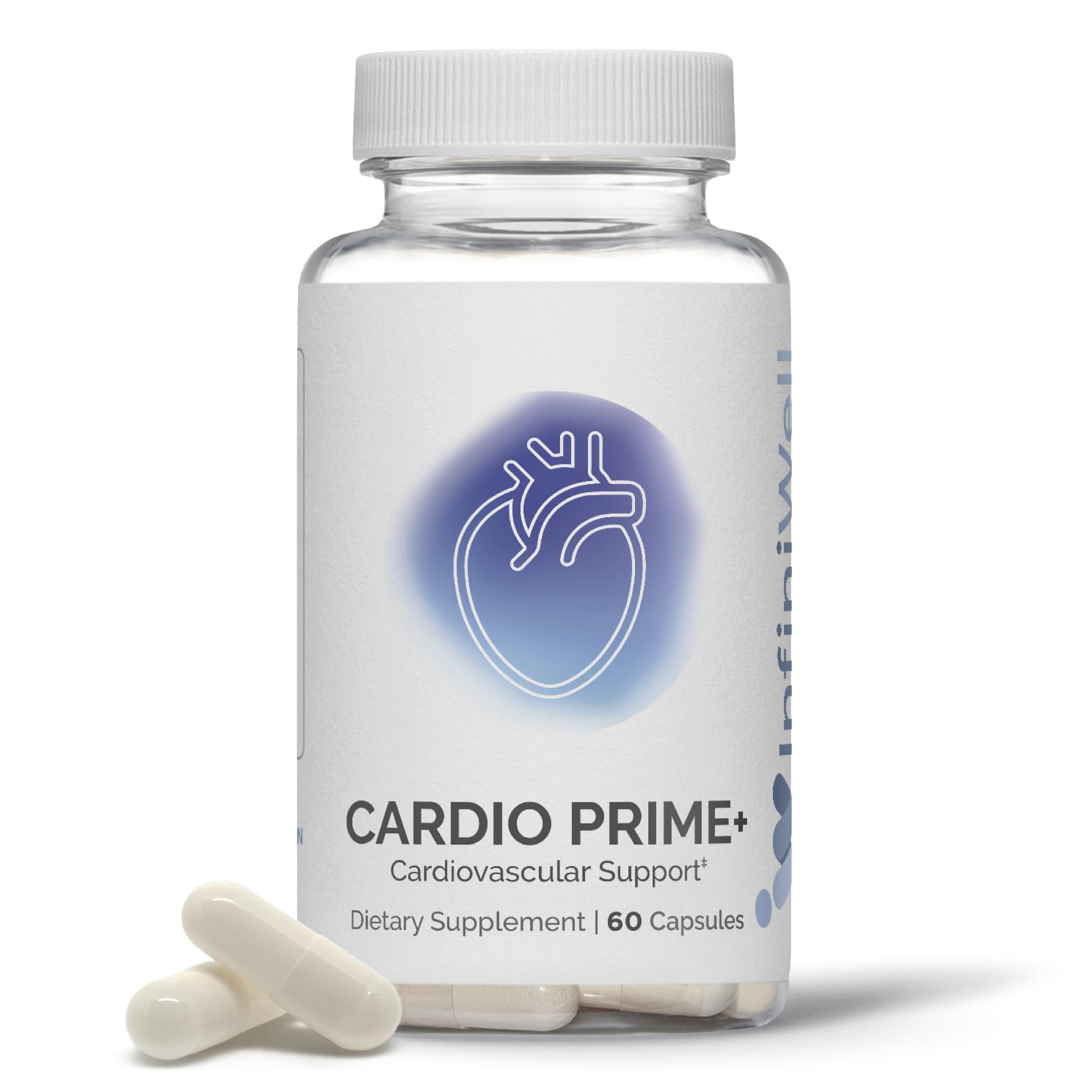 InfiniWell InfinWell Cardio Prime+ Heart Health Supplements - Antioxidants & Innovative Peptides for Cardiometabolic Health - NAD3 & Nattokinase for A Healthy Heart & Metabolic Balance (60 Capsules) InfiniWell buy supplements canada