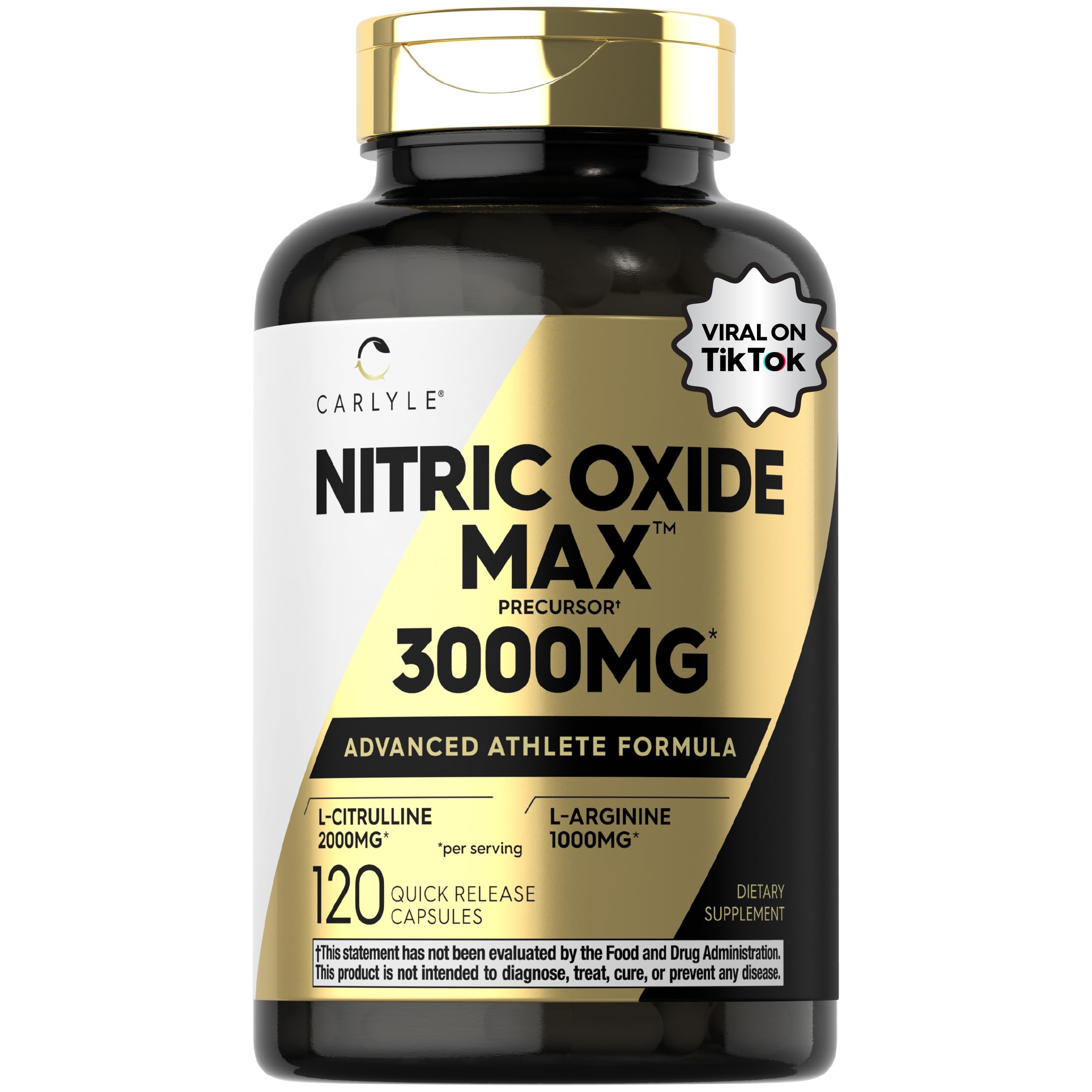 Carlyle Nitric Oxide Supplement 3000mg | 120 Capsules | with L-Arginine & L-Citrulline | for Men & Women | Pre & Post Workout | Non-GMO, Gluten Free Carlyle buy supplements canada