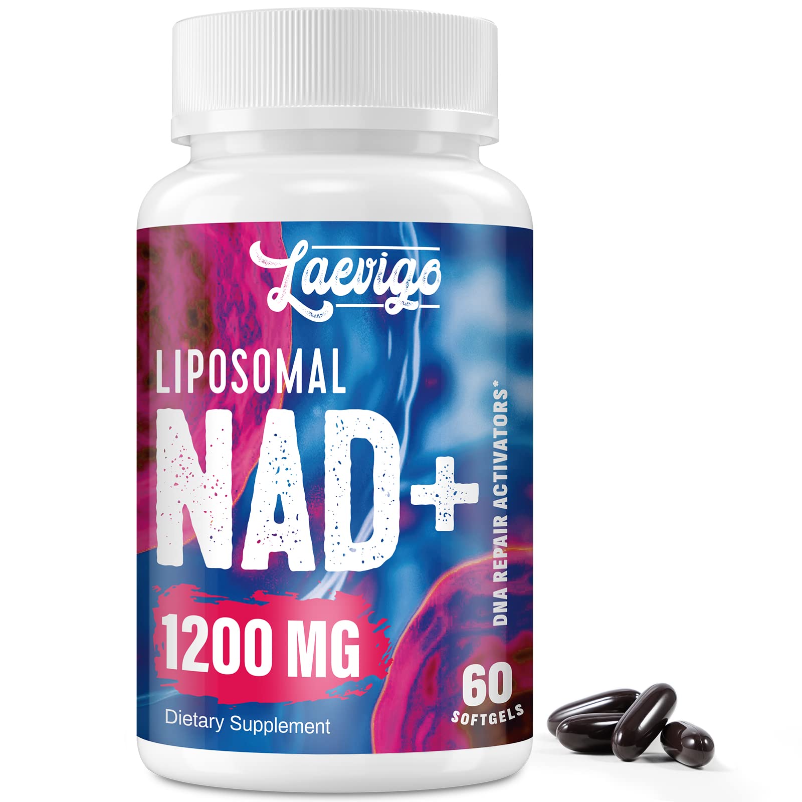Laevigo Liposomal NAD+ Supplement 1200mg High Absorption, Cellular Energy & Mitochondrial Support, NAD Plus for Longevity & Vitality, Anti-Aging Formula, 60 Softgels Laevigo buy supplements canada