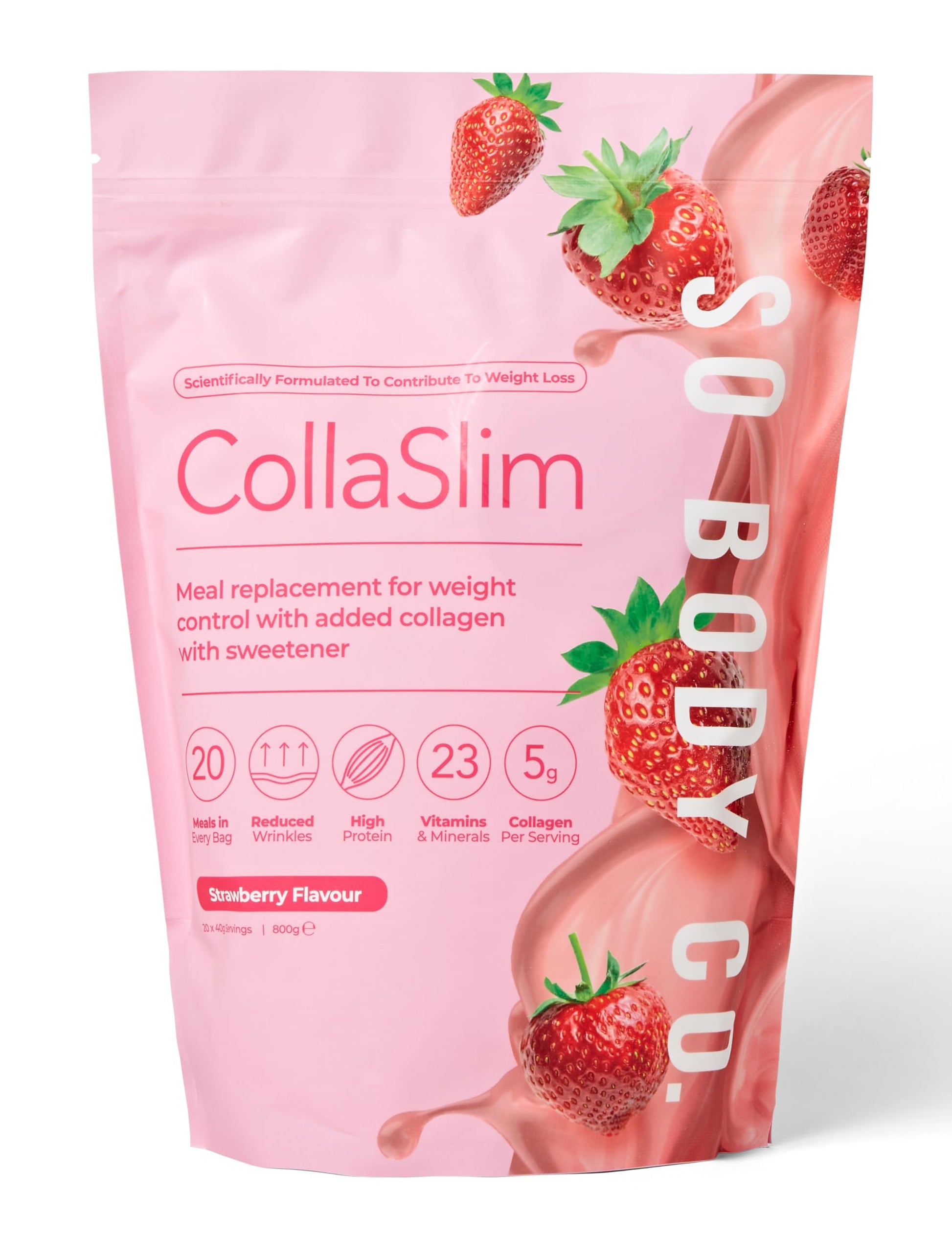 CollaSlim, Meal Replacement Shake with Added Collagen, Vitamins and Minerals, 800g So Body Co buy supplements canada