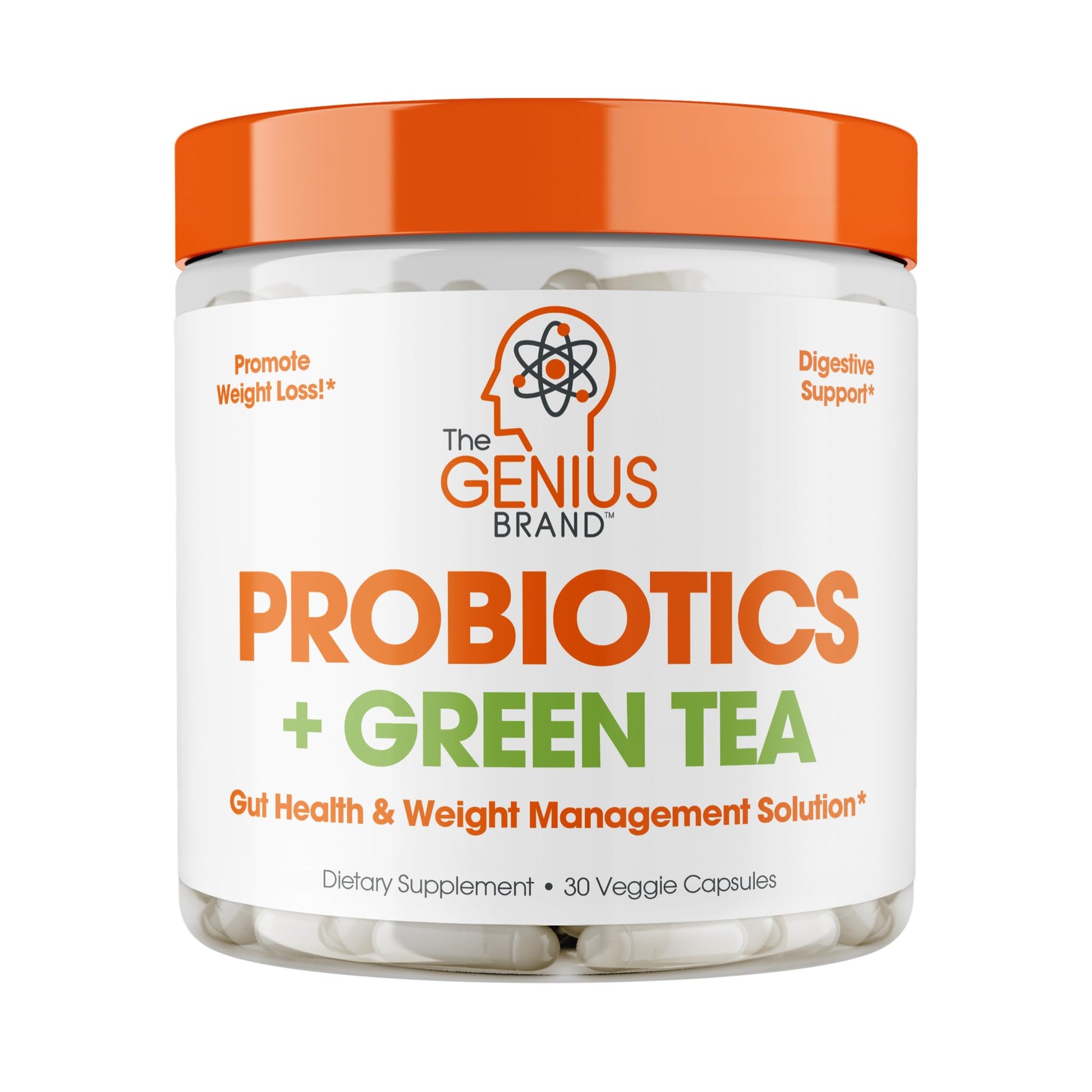 Genius Probiotics for Weight Loss with Green Tea Extract - Fat Burner Supplement & Digestive The Genius Brand buy supplements canada