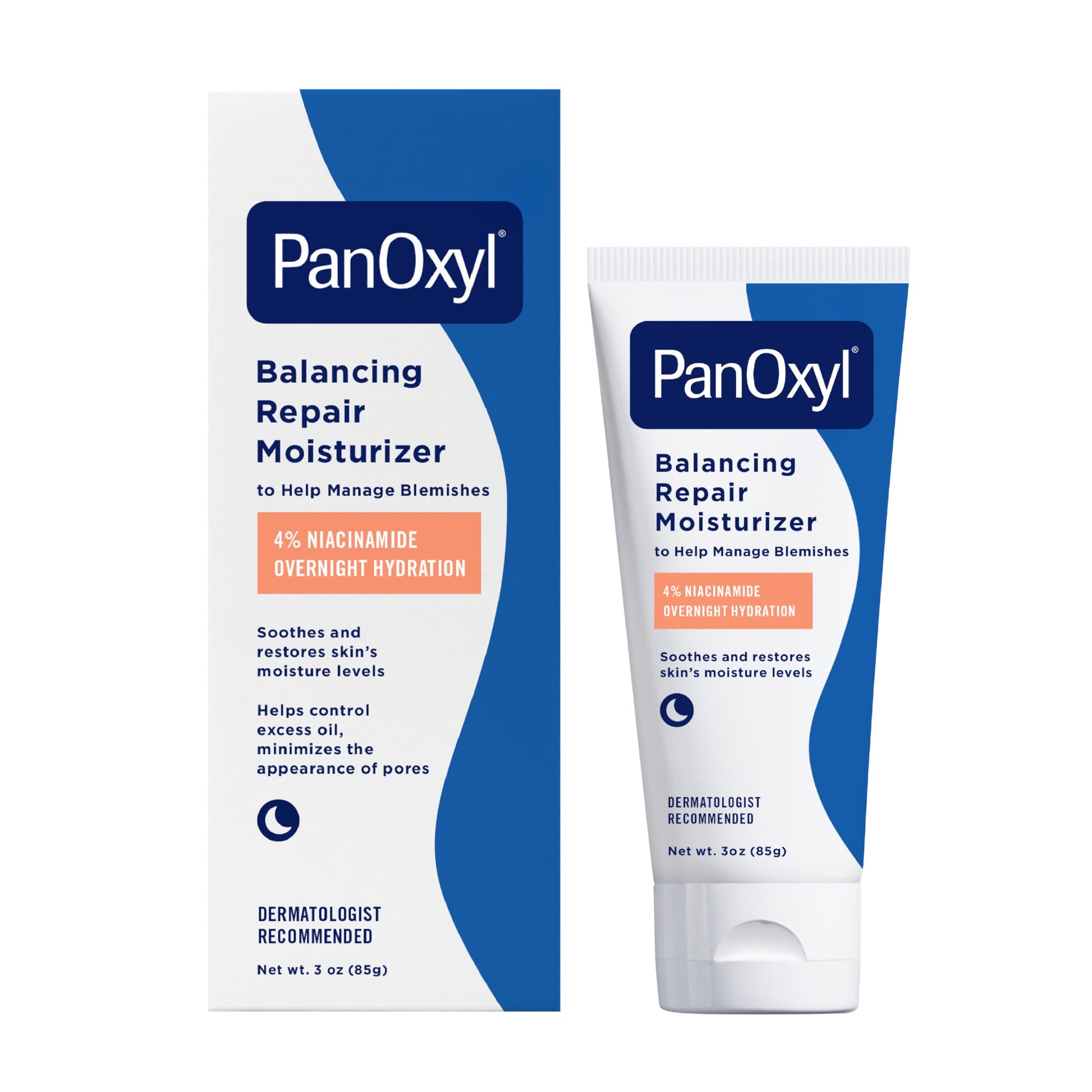 PanOxyl PM Balancing Repair Moisturizer with Niacinamide, Ceramides and Cica, Hydrating Face Moisturizer PanOxyl buy supplements canada