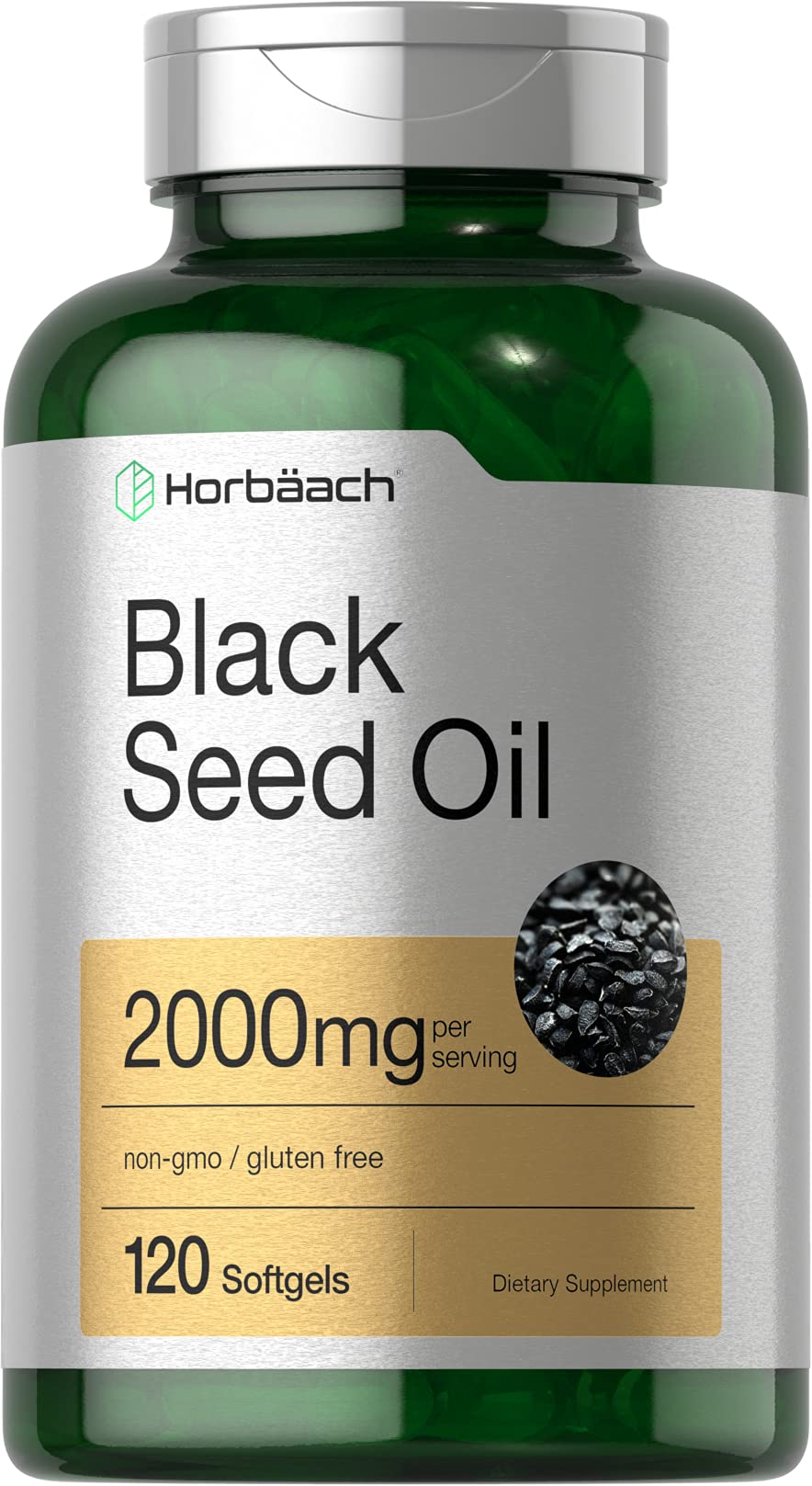 Black Seed Oil 2000mg | 120 Softgel Capsules | Cold Pressed Nigella Sativa Pills Horbäach buy supplements canada
