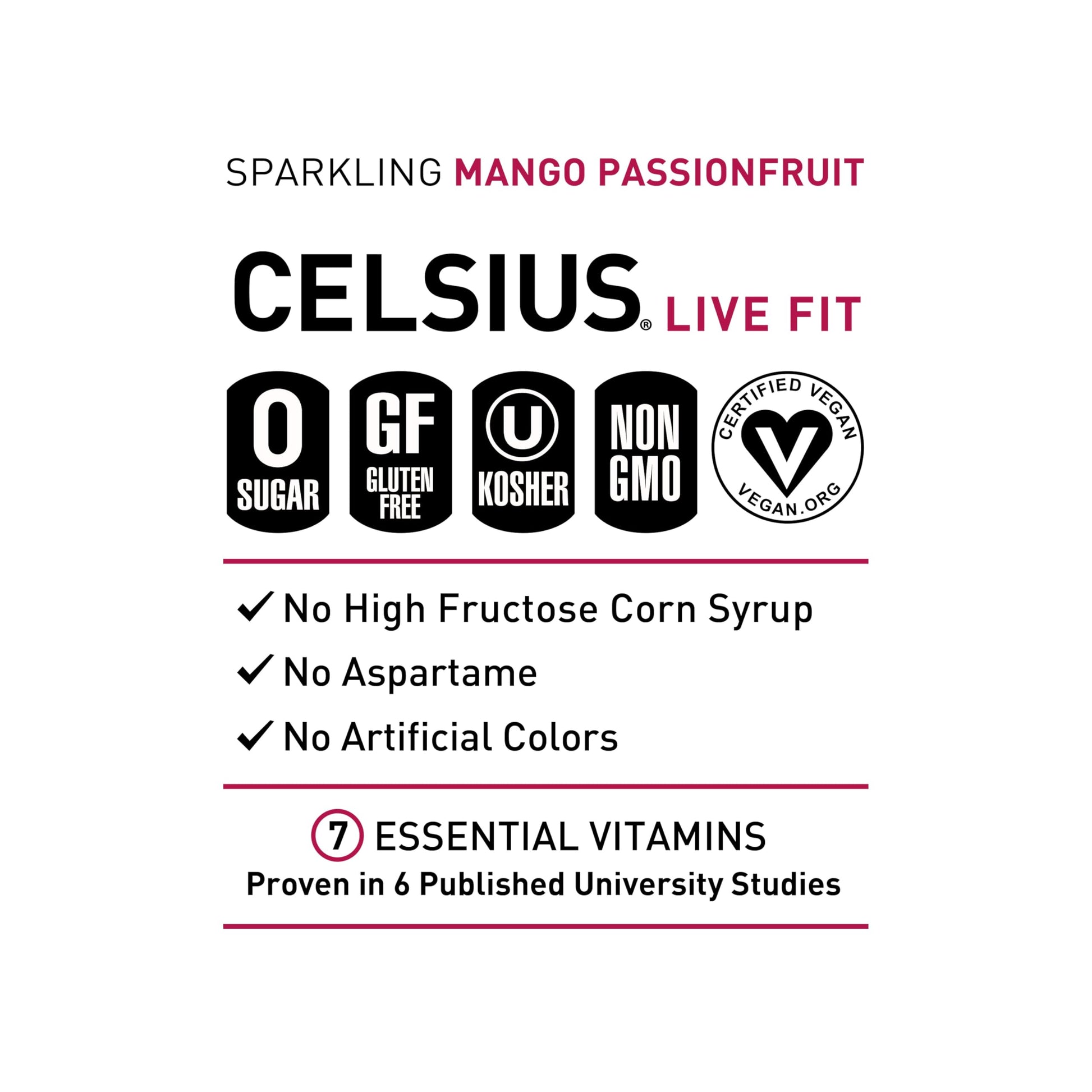 CELSIUS Sparkling Mango Passionfruit, Functional Essential Energy Drink 12 Fl Oz CELSIUS buy supplements canada