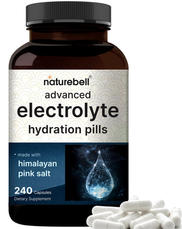 Advanced Electrolyte Pills, 240 Capsules | Salt Pills with Electrolytes for Fasting Hydrating | Made with Himalayan Pink Salt, Sodium, Potassium, Magnesium & More – Keto NatureBell buy supplements canada
