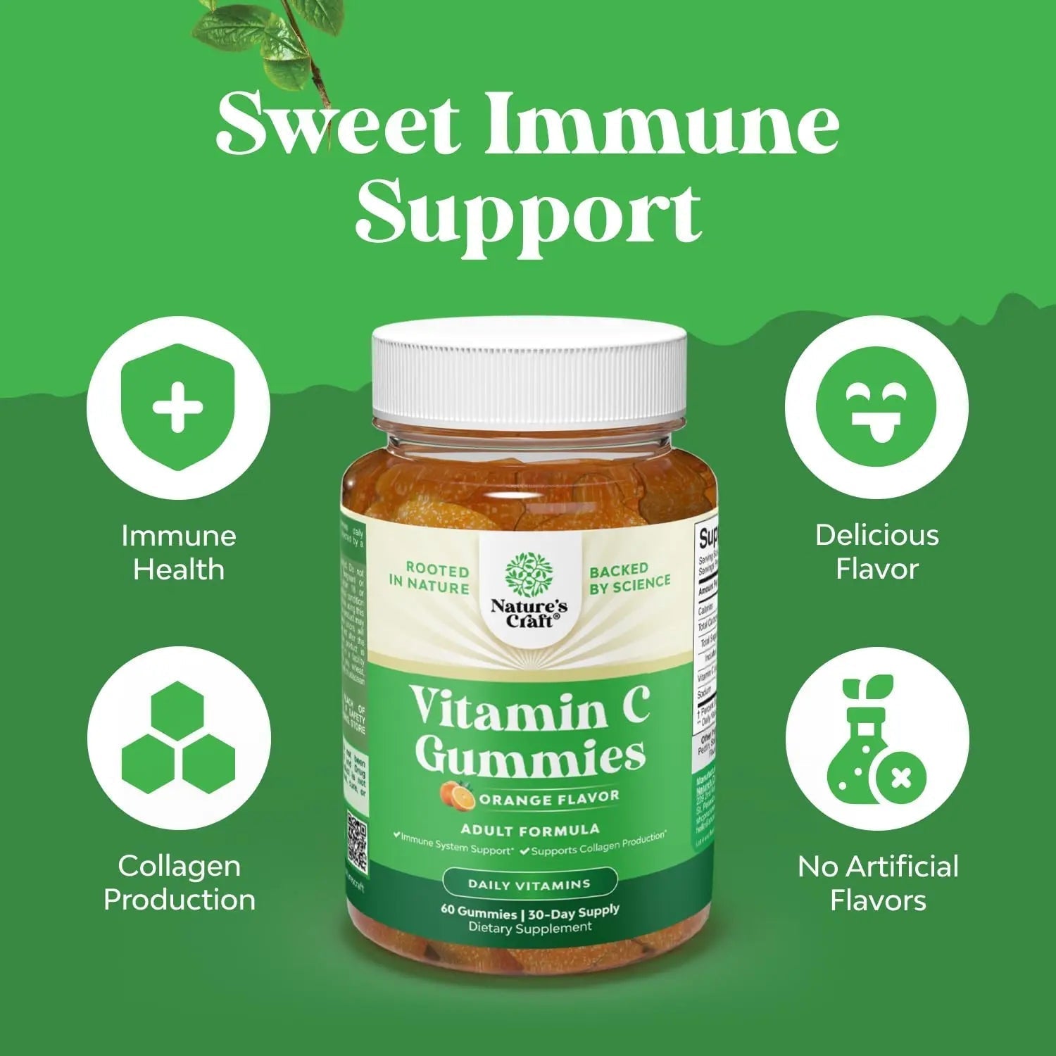 Bundle of Multivitamin Gummies for Adults - Vitamin Gummy for Energy and Immunity - Halal and Chewable Vitamin C Gummies for Adults Natures Craft buy supplements canada