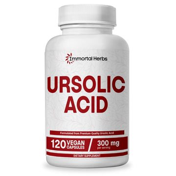 Immortal Herbs Pure Ursolic Acid Supplement 300mg, 120 Pills, Rosemary Leaf Extract Powder, Non-GMO and Gluten-Free Ursolic Acid Capsules for Women and Men Immortal Herbs buy supplements canada