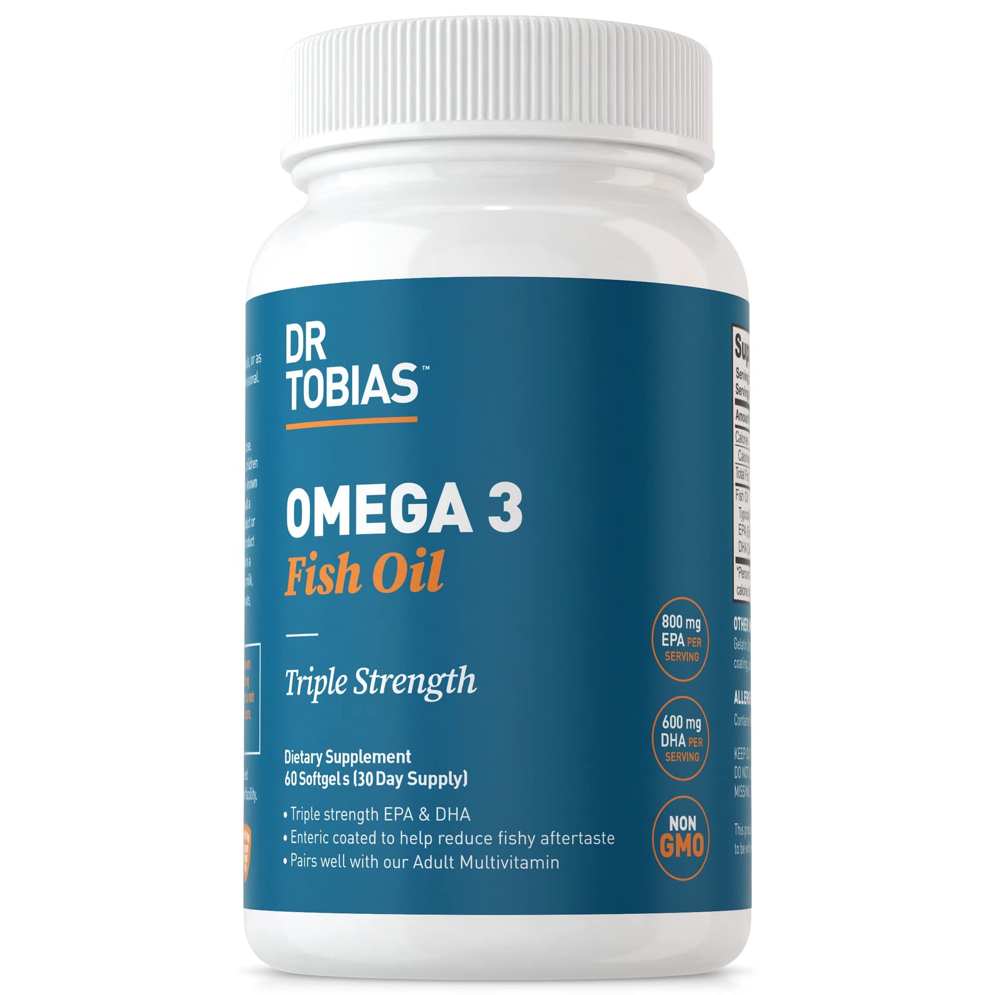 Dr. Tobias Omega 3 Fish Oil, 800 mg EPA 600 DHA Supplement for Heart, Brain & Immune Dr. Tobias buy supplements canada