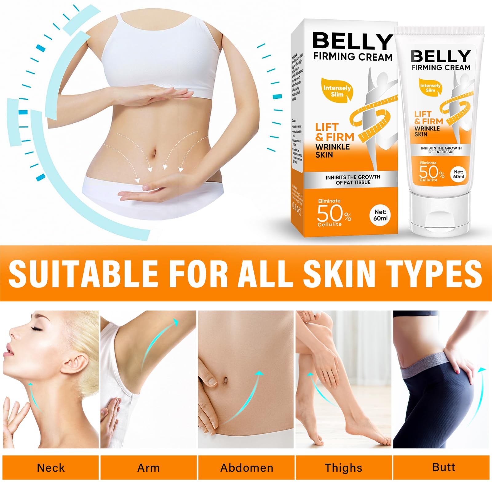 B Flat Belly Firming Cream, Skin Tightening & Cellulite Cream, Moisturizing Firming Lotion Weeping Willow Oil Co buy supplements canada