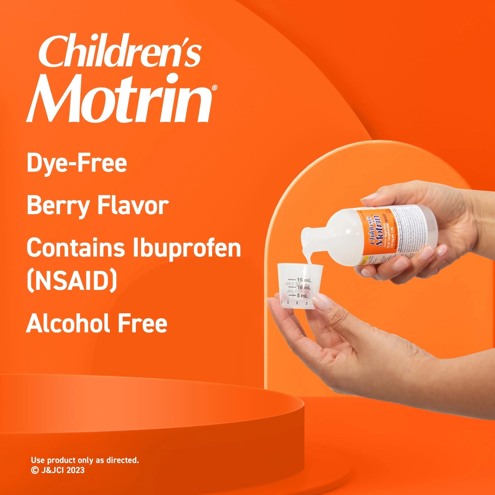 Children's Motrin Oral Suspension 100mg Ibuprofen Medicine, NSAID Fever Reducer & Pain Reliever for Minor Aches & Pains Due to Cold & Flu, Dye Free, Alcohol-Free, Berry Flavored, 8 fl. oz Motrin buy supplements canada