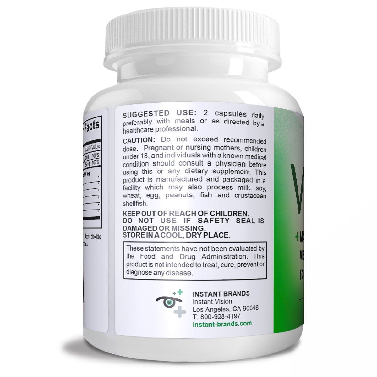 Vision Complete Natural Eye Support Formula Maximum Strength Vision Support Blend of Lutein in One Daily Vision Supplement. Instant Brands buy supplements canada