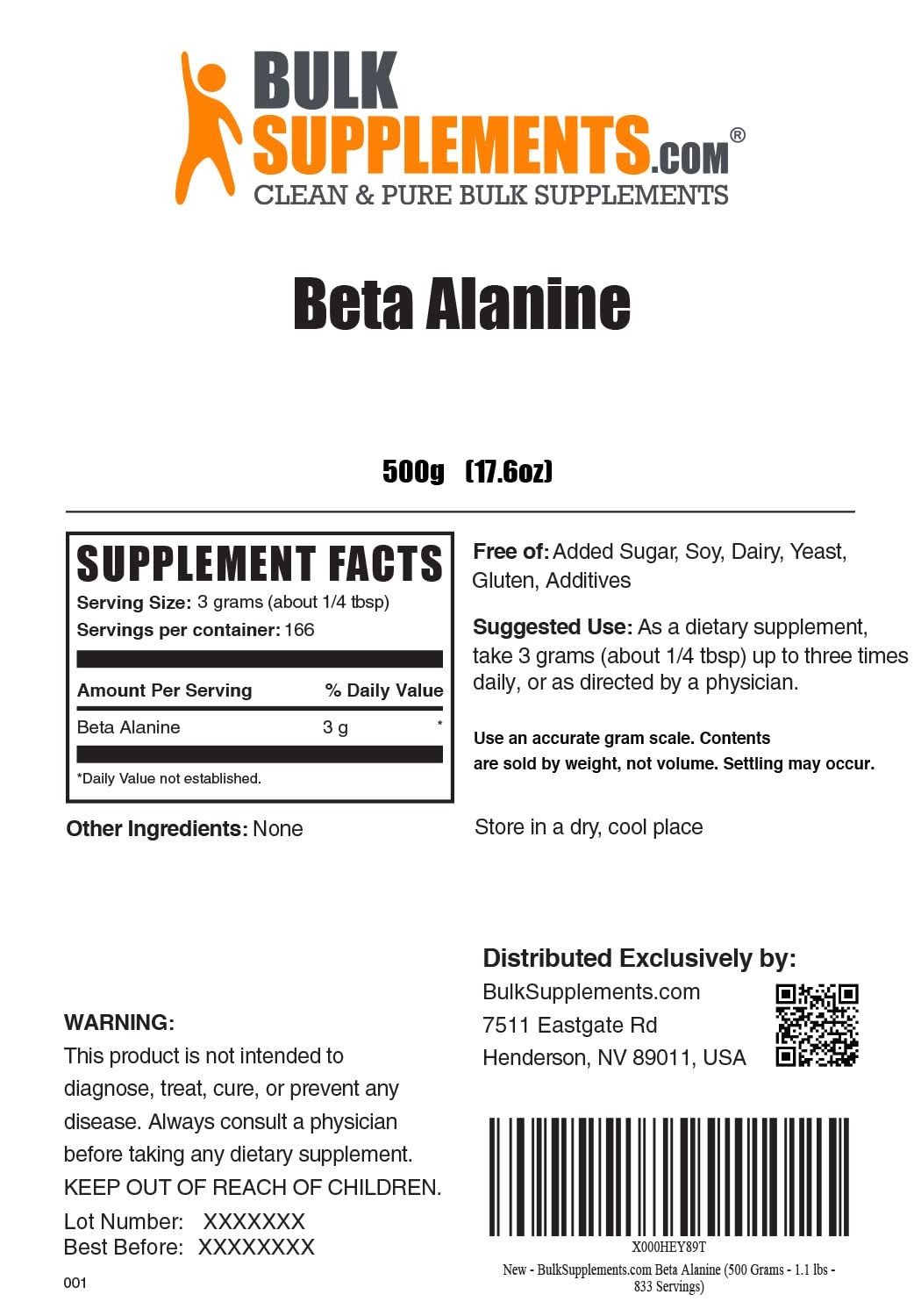 BULKSUPPLEMENTS.COM Beta Alanine 500g & L-Citrulline 500g Bundle BULKSUPPLEMENTS.COM buy supplements canada