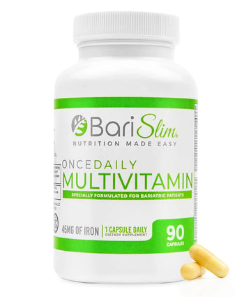 BariSlim Once Daily Bariatric Multivitamin Capsule - 45mg of Iron - Bariatric Vitamin & Supplement for Post Bariatric Surgery Including Gastric Bypass & Gastric Sleeve | 90 Day Supply BariSlim buy supplements canada