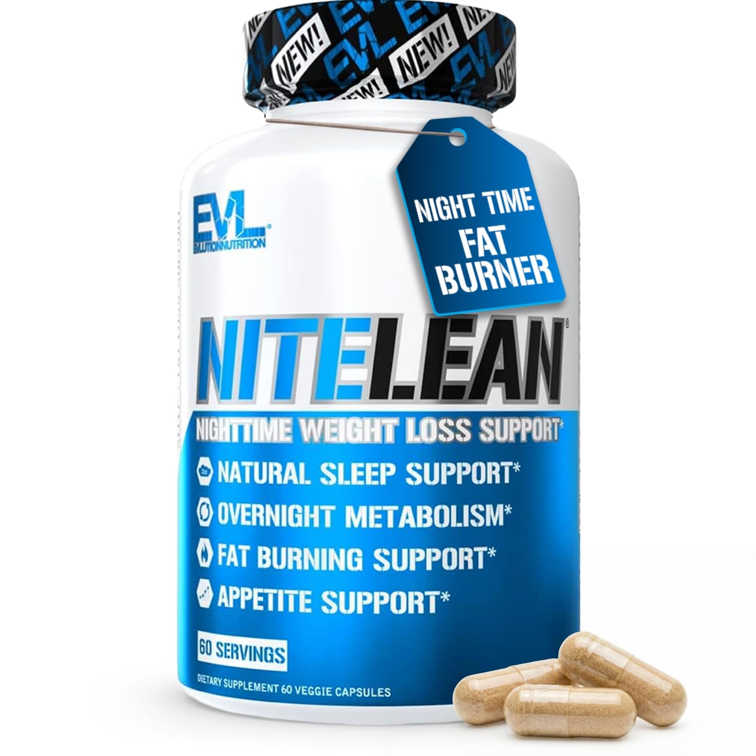 Night Time Fat Burner for Weight Loss Support - Belly Fat Burner for Men & Women with Green Tea and White Kidney Bean Extract - Nighttime Metabolism Booster & Sleep Optimizer to Help Stubborn Fat Loss Evlution buy supplements canada