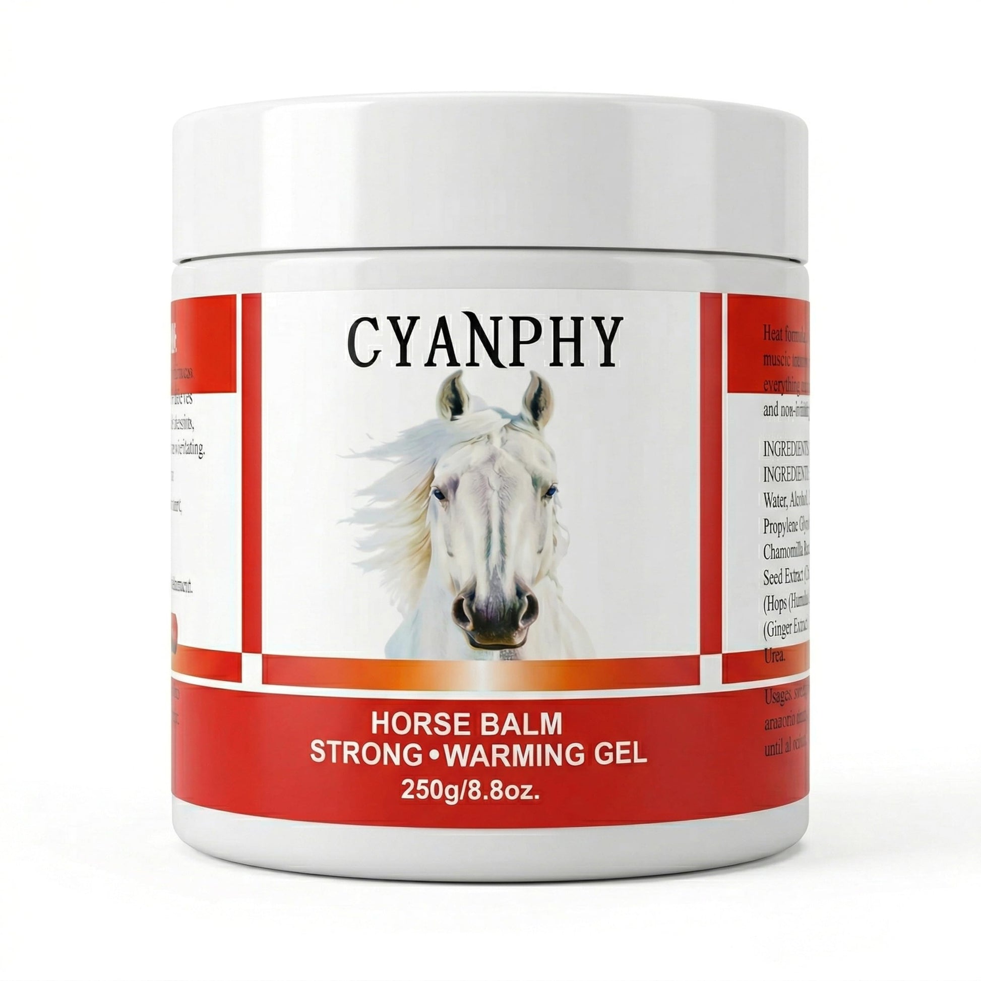 CYANPHY 250g Unisex Adult Extra Strong Horse Balm Joint Massage Cream with Fresh Scent for Muscle & Joint Massage Body for Warming Massage Gel for Hands, Feet, Legs, Knees, Waist for People CYANPHY buy supplements canada