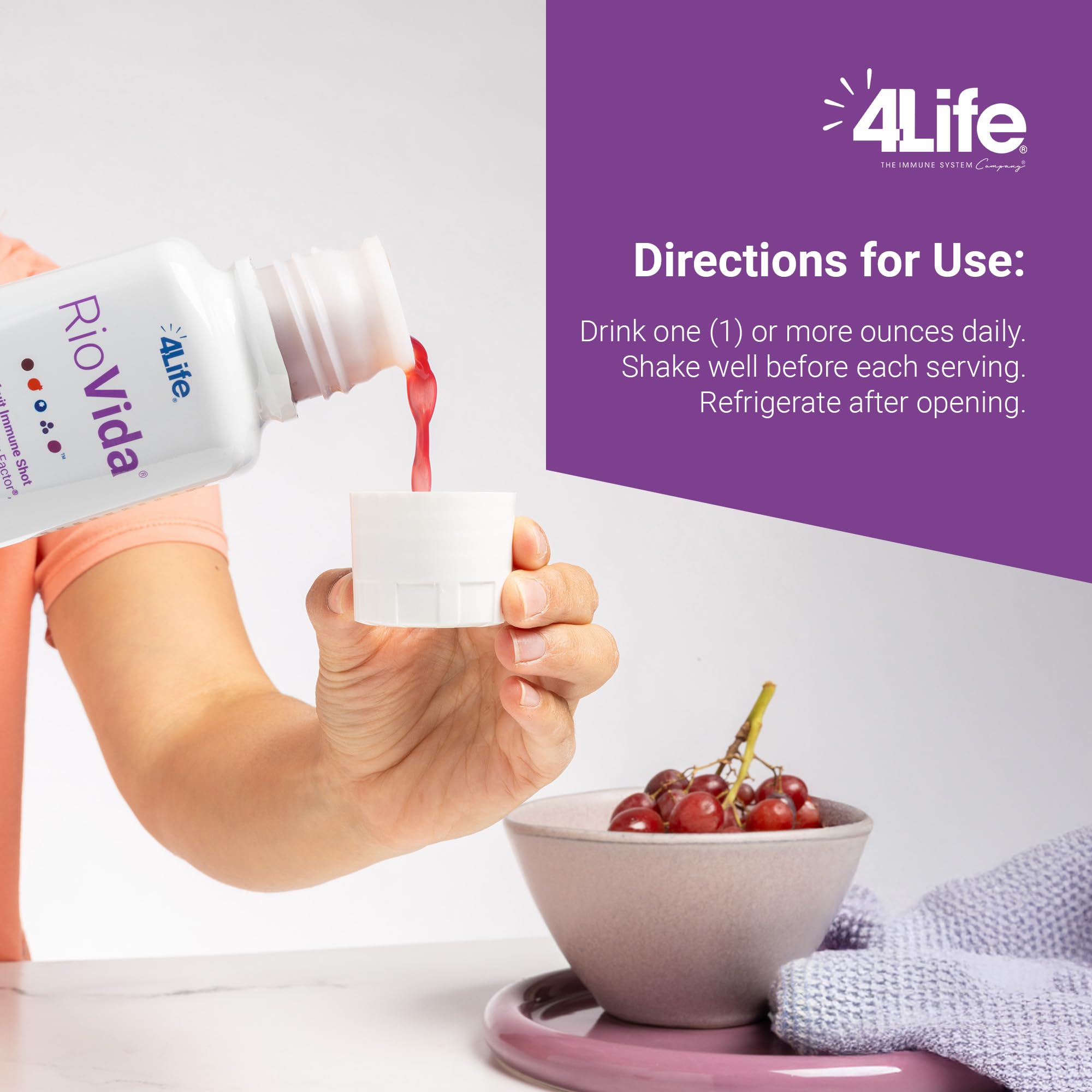 4Life Transfer Factor RioVida Tri-Factor Formula - Liquid Immune and Health Support with Vitamin C, Elderberry, Aronia Berry, Macqui, Blueberry, and Acai - Single Pack 4Life buy supplements canada