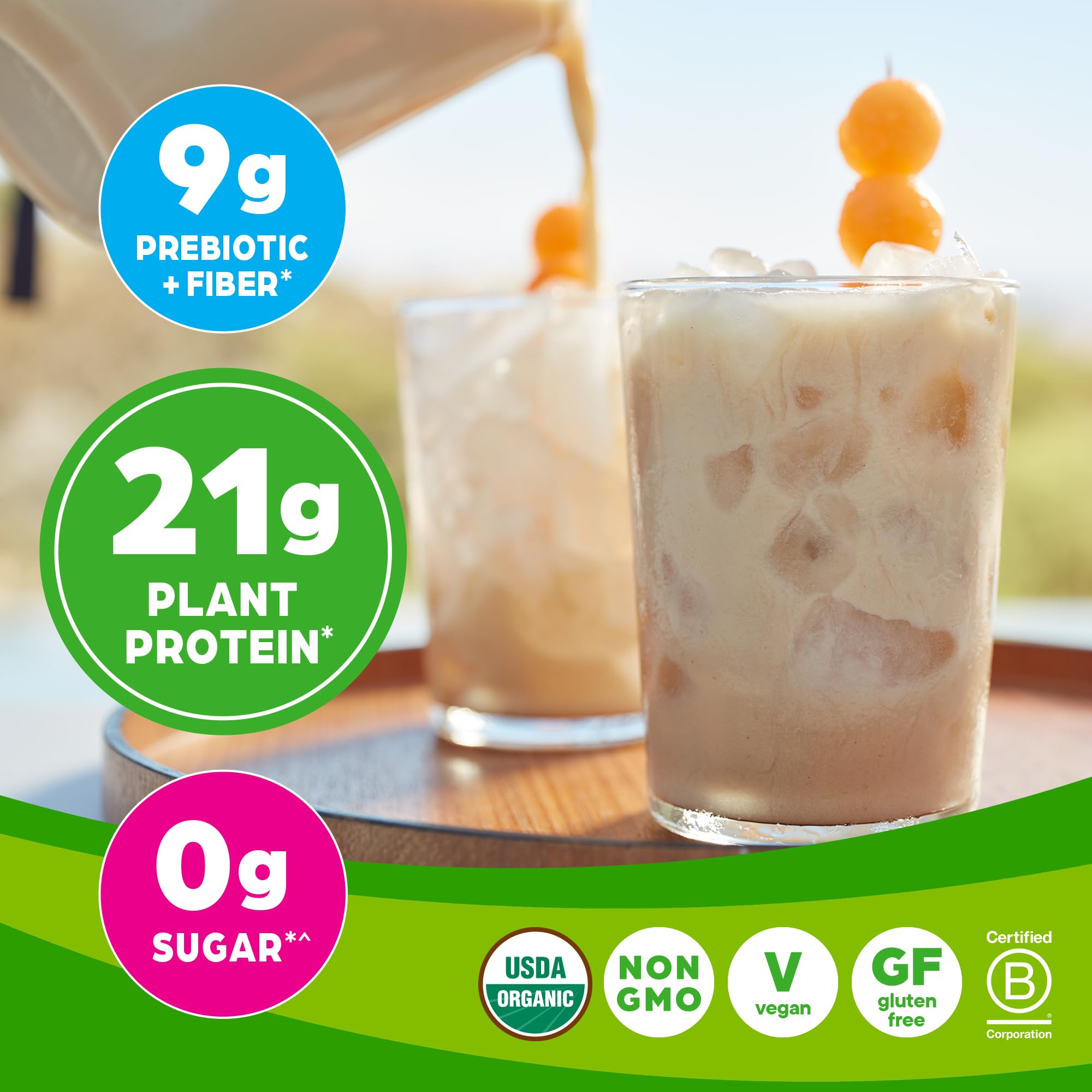 Orgain Organic Vegan Protein Powder, Horchata - 21g of Plant Based Protein, Low Net Orgain buy supplements canada