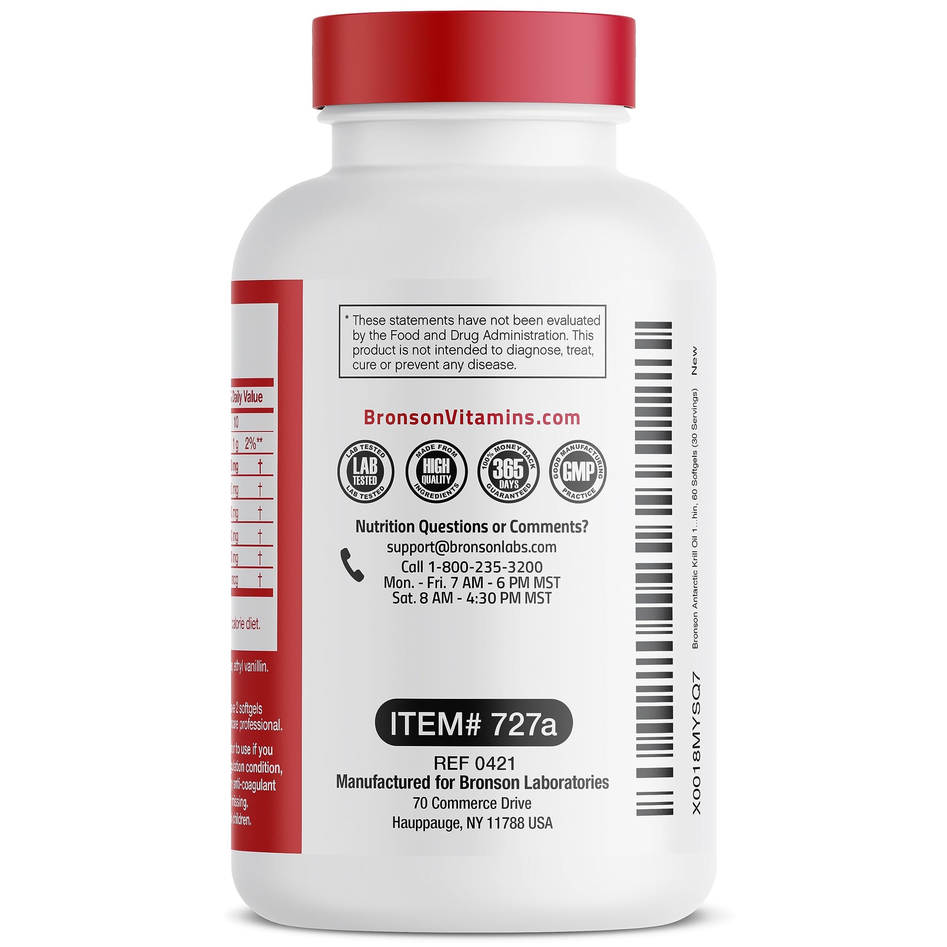 Bronson Antarctic Krill Oil 1000 mg with Omega-3s EPA, DHA, Astaxanthin Bronson buy supplements canada