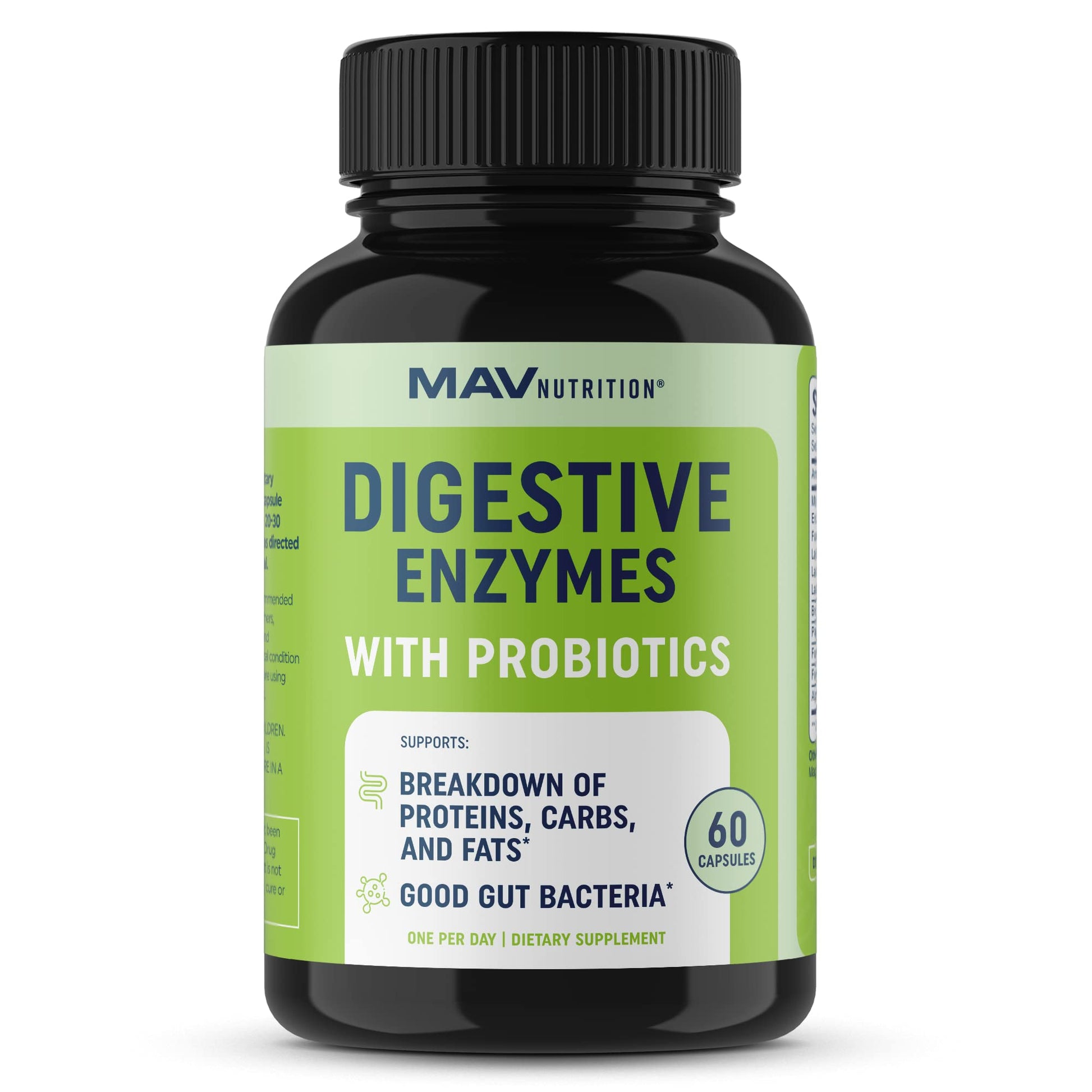 Digestive Enzymes with Probiotics for Bloating Relief & Digestive Health MAV NUTRITION buy supplements canada